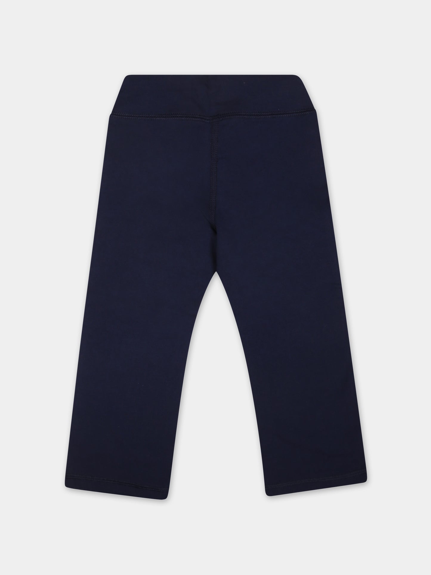 Leggings blu per neonata con cavallino,Ralph Lauren Kids,925883001
