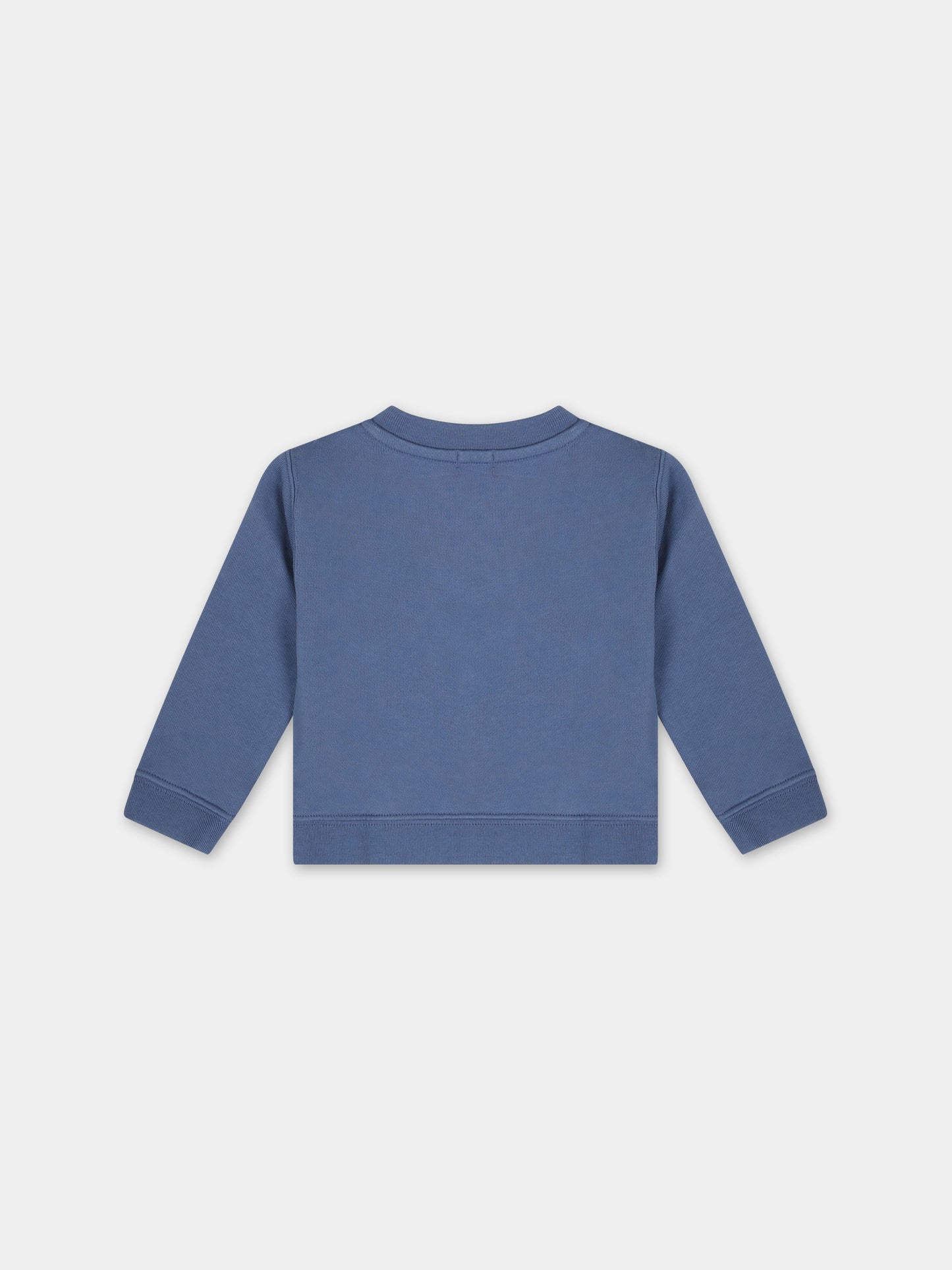 Felpa blu per neonato con orso,Palm Angels,PBXC001S24FLE0014560