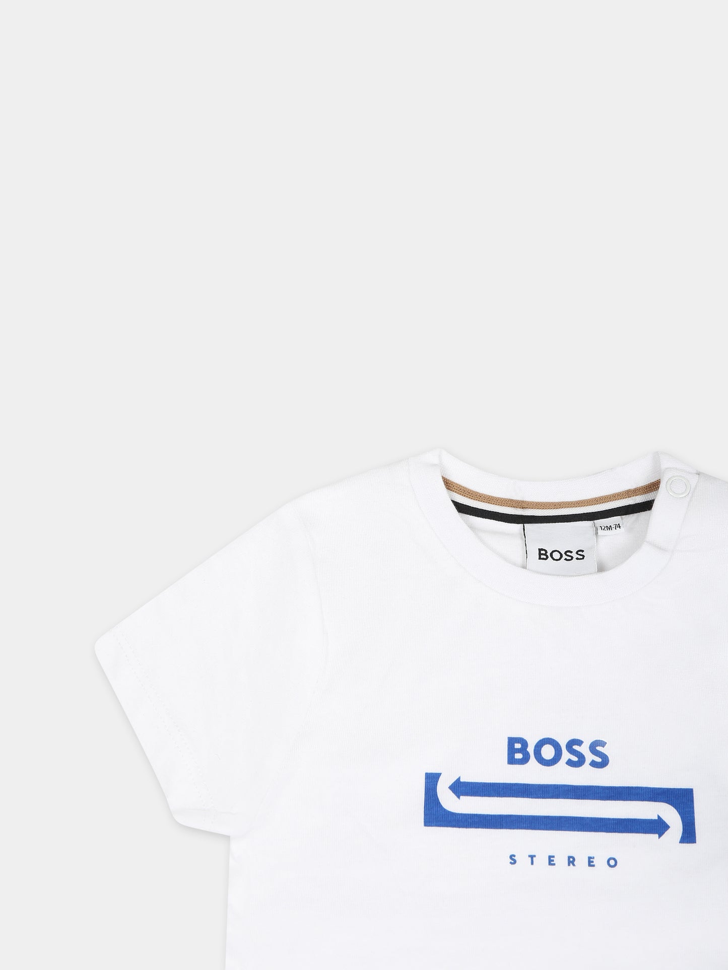 Completo celeste per neonato con logo,Boss,J50626 10P