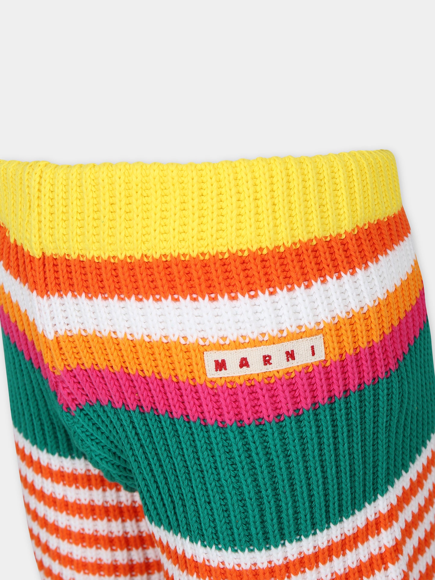 Short casual multicolor per bambina con logo,Marni Kids,M01049 M00RX MP143F 0M429