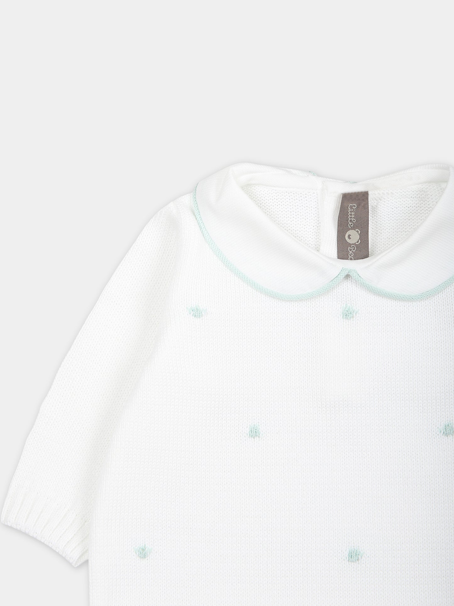 Tutina bianca per neonati,Little Bear,8113 BIANCO/MENTA