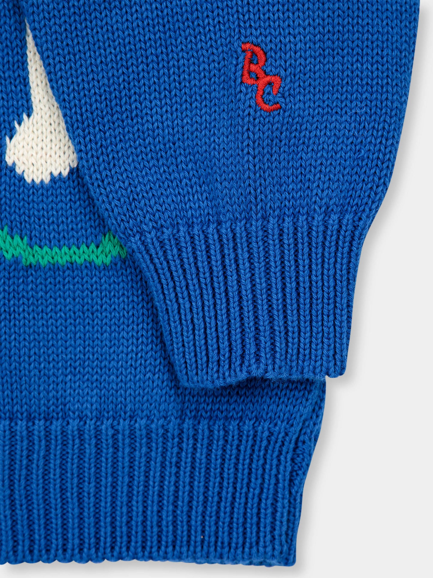 Cardigan blu per bambini con fantasia ricamata,Bobo Choses,124AC138