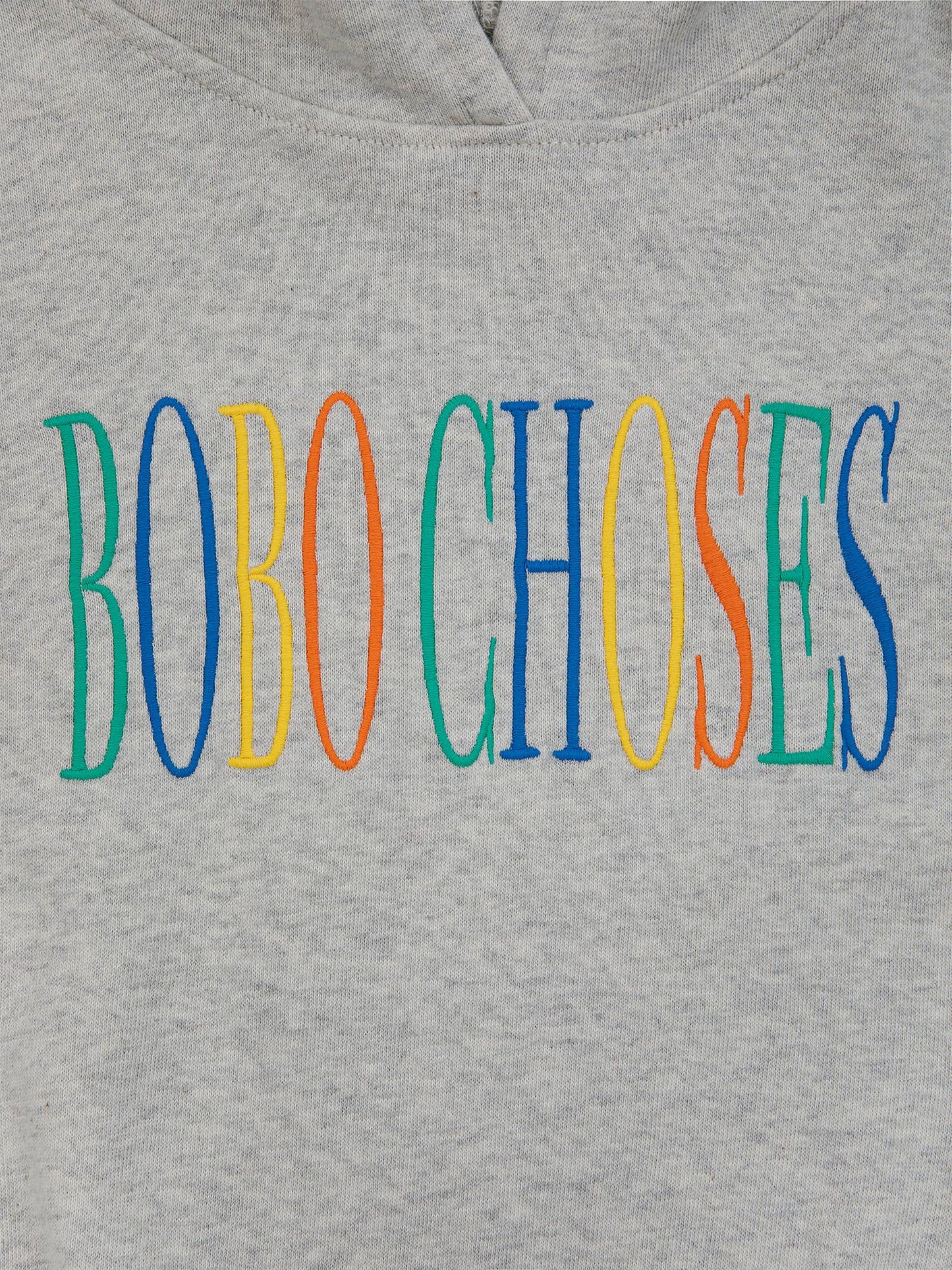 Felpa grigia per bambini con logo multicolor,Bobo Choses,124AC055