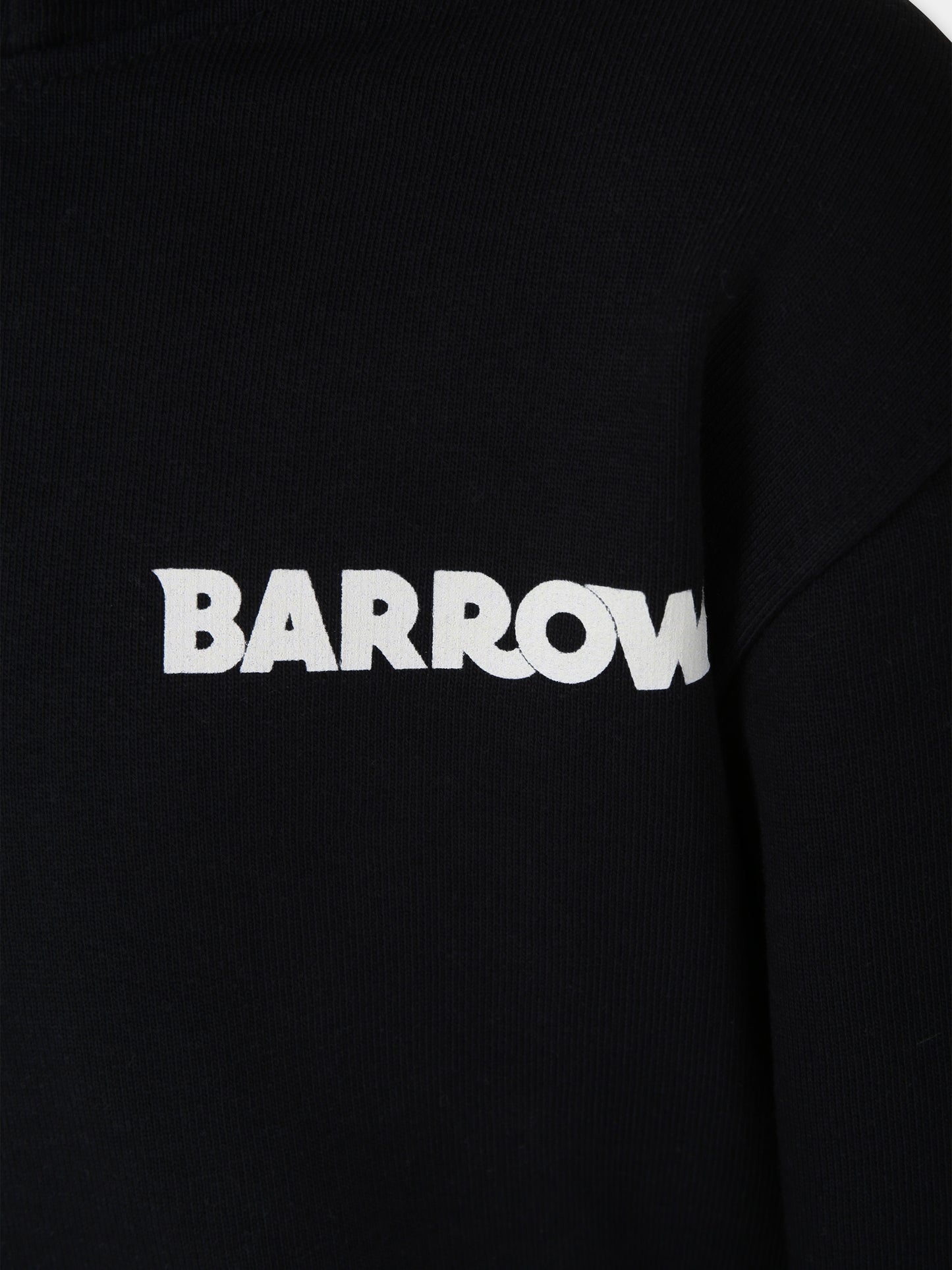 Felpa nera per bambini con logo e iconico smile,Barrow,S4BKJUHS095 110