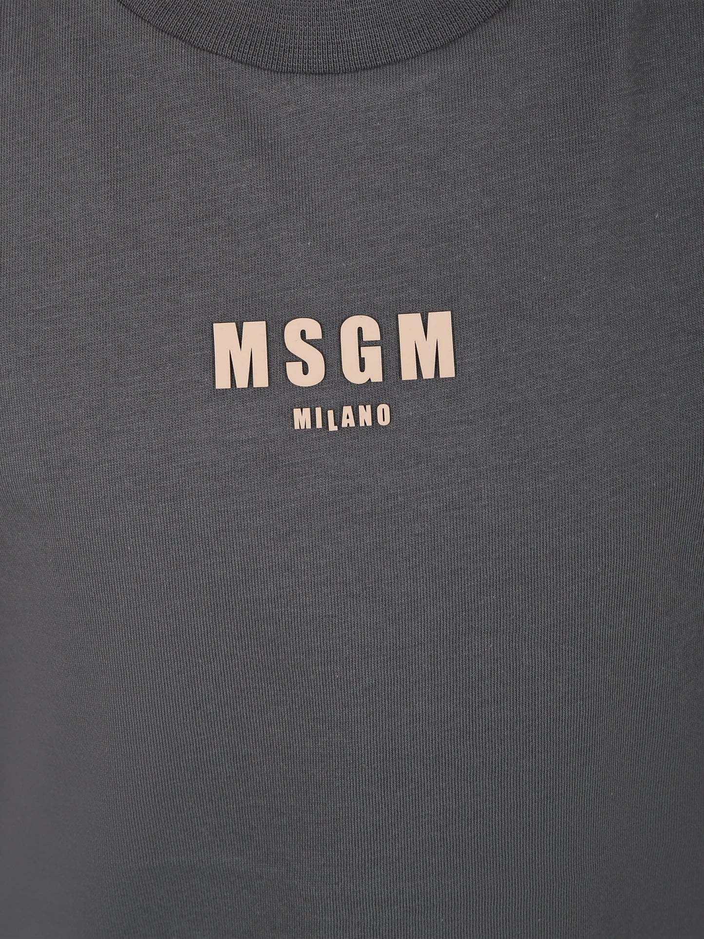 Canotta grigia per bambino con logo e scritta,Msgm Kids,S4MSJBTH266 103