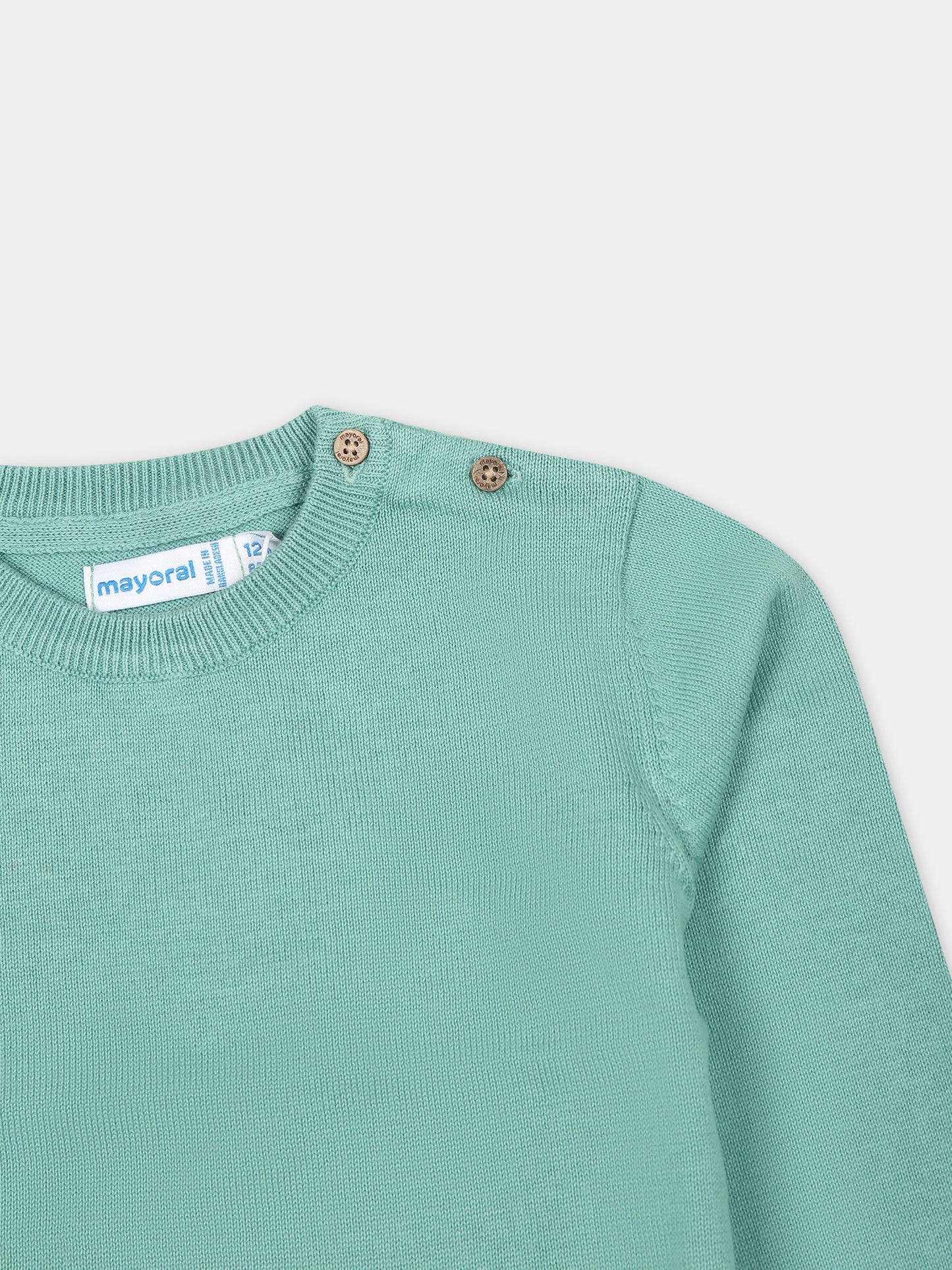 Maglione verde per neonato,Mayoral,303 043
