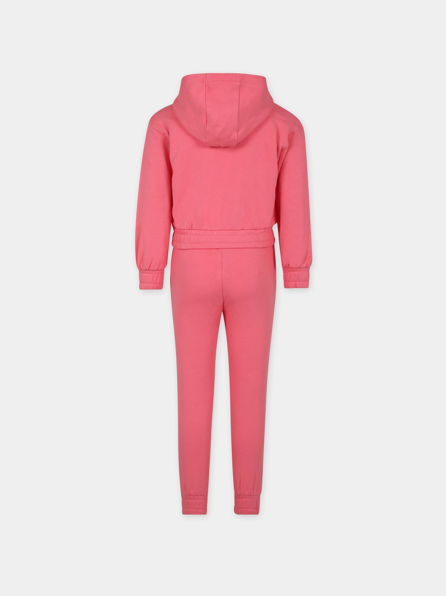 Completo rosa per bambina con smile,Moschino Kids,HDK02J LCA44 51047