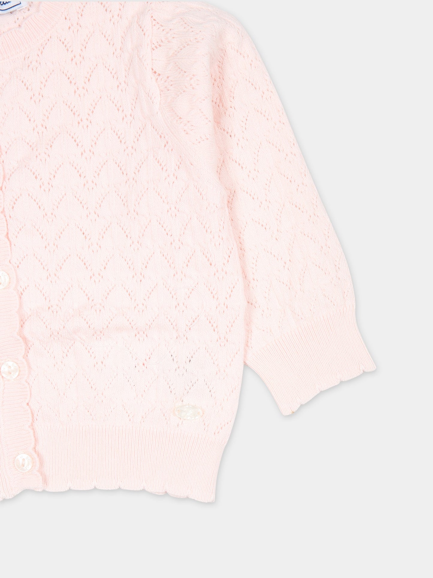 Cardigan rosa per neonata,Tartine Et Chocolat,TY18001 31