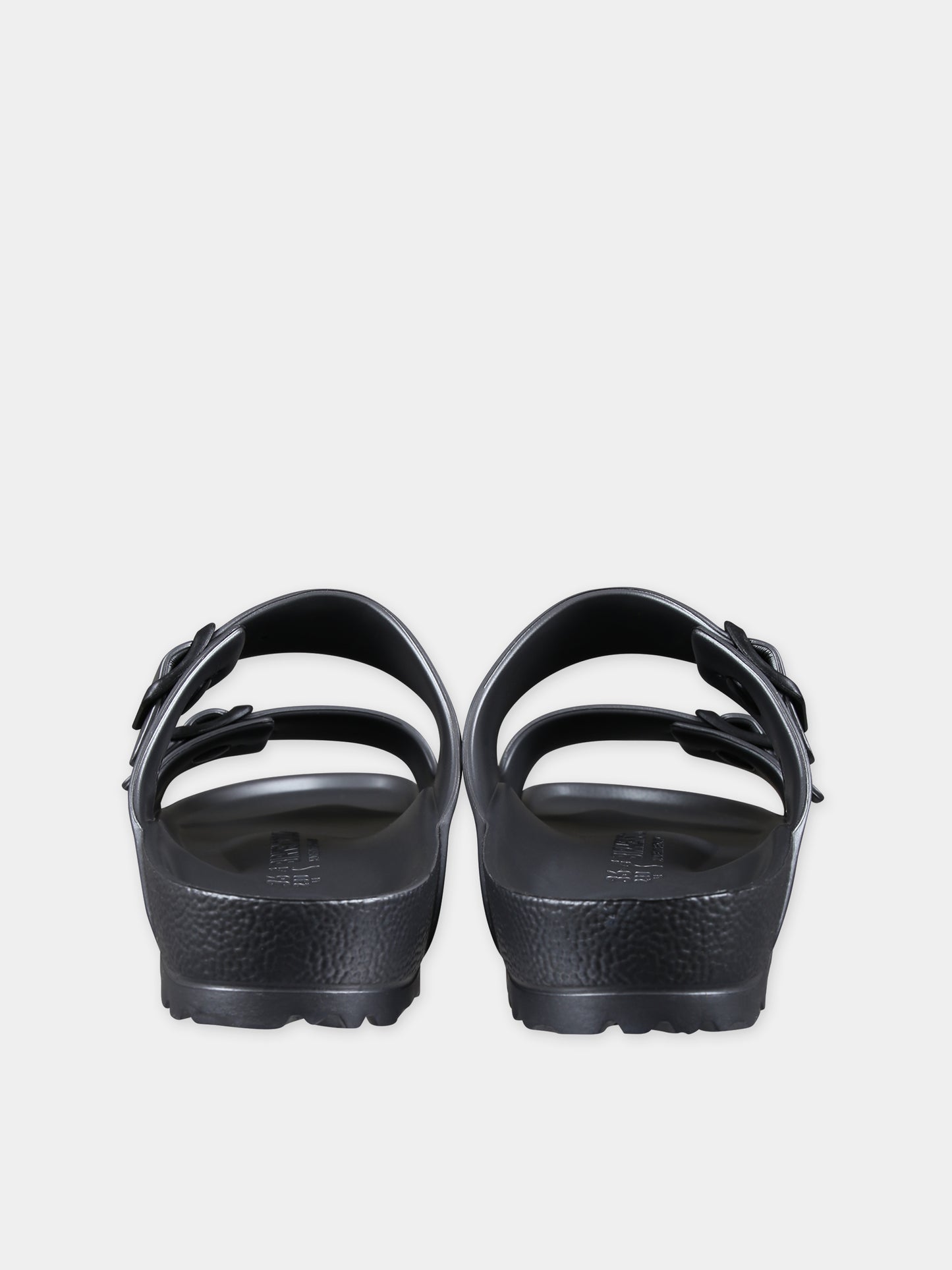 Ciabatte nere Arizona Eva per bambini con logo,Birkenstock,1001498 METALLIC ANTHRACITE