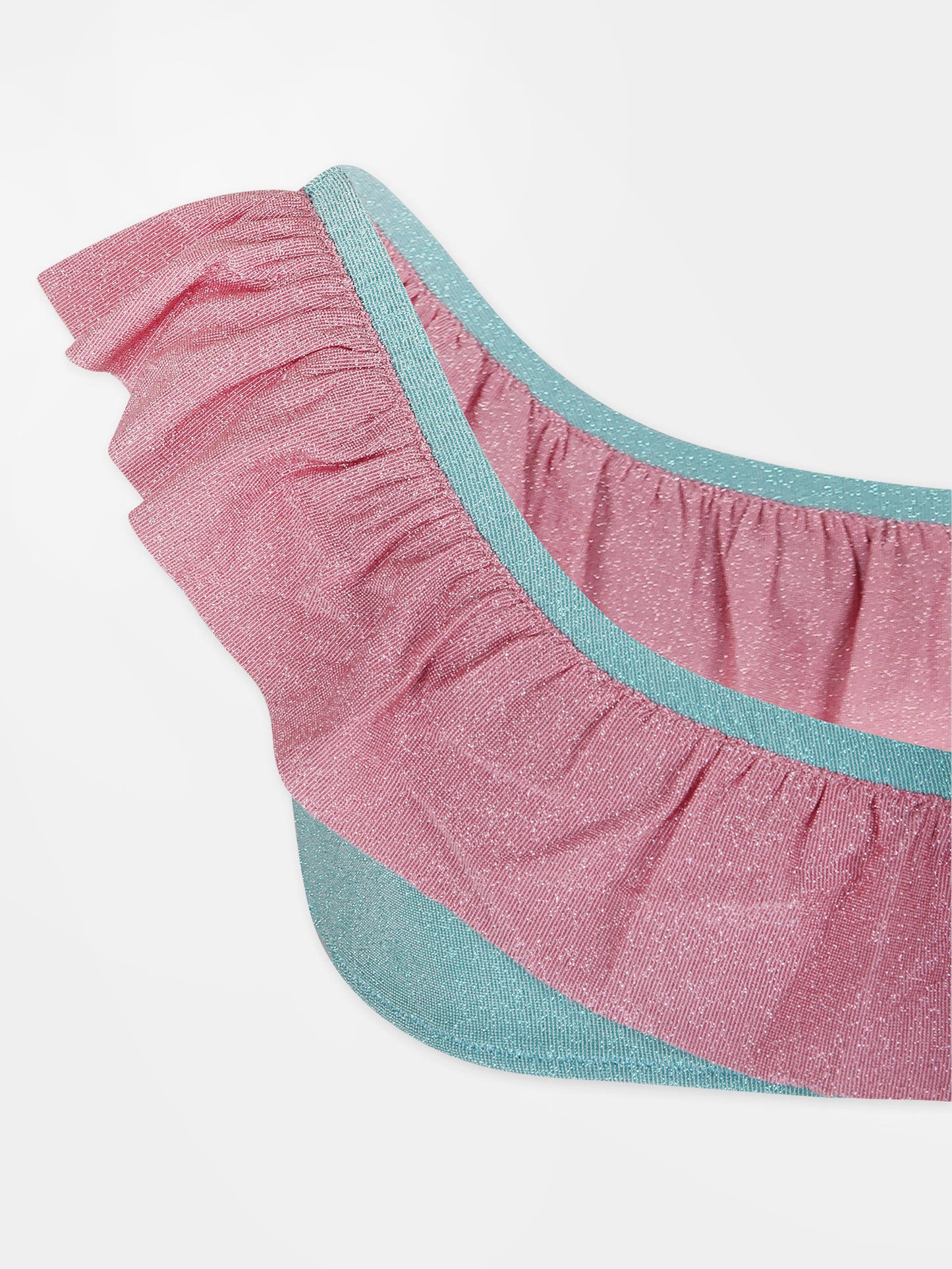 Bikini verde per bambina con logo,Mc2 Saint Barth,REY0001 01038F