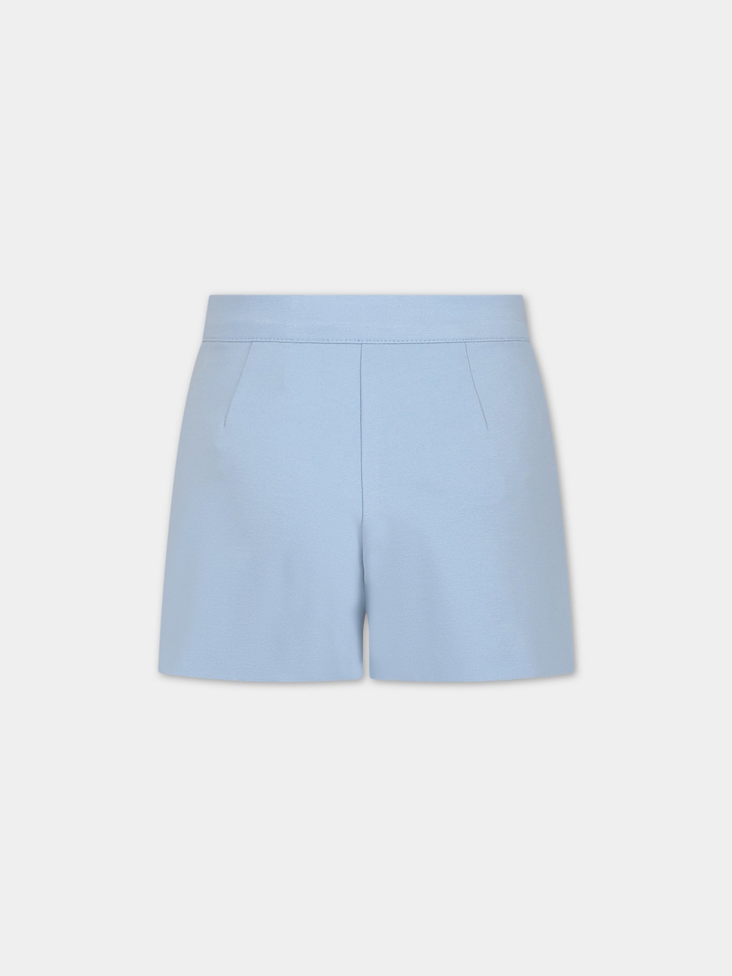 Shorts celesti per bambina,Simonetta,ST6B19 J0329 603