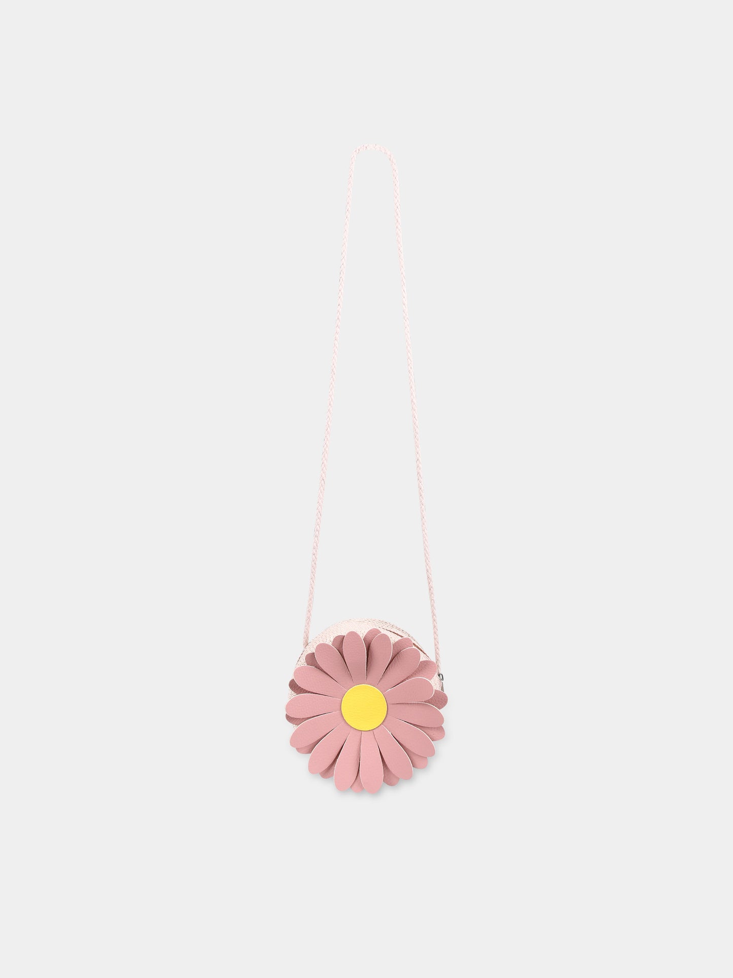 Borsa rosa per bambina con margherita,Illy Trilly,FLOWER DAISY PINK BAG