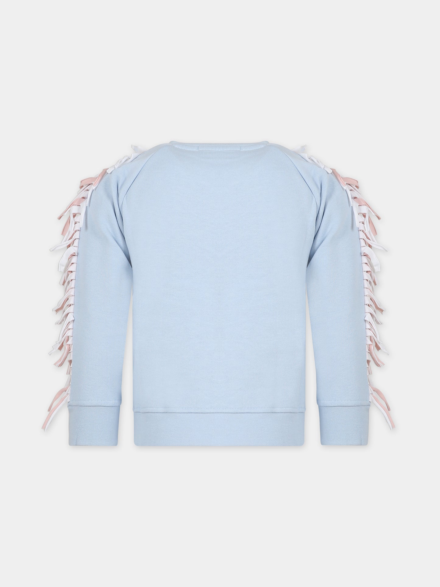 Felpa celeste per bambina con unicorno,Stella Mccartney Kids,TT4A70 Z0453 602