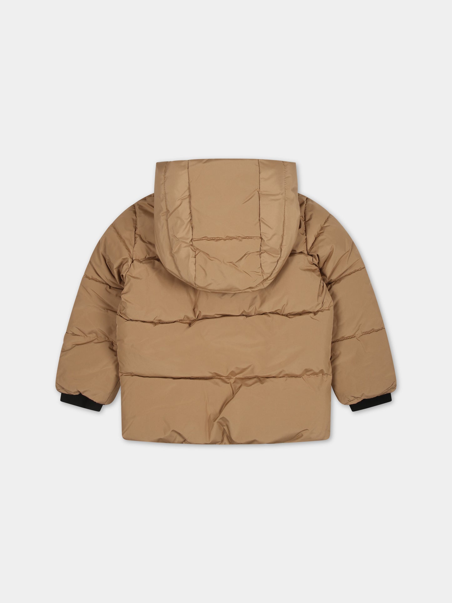 Piumino beige per neonato con logo,Boss,J06271 269