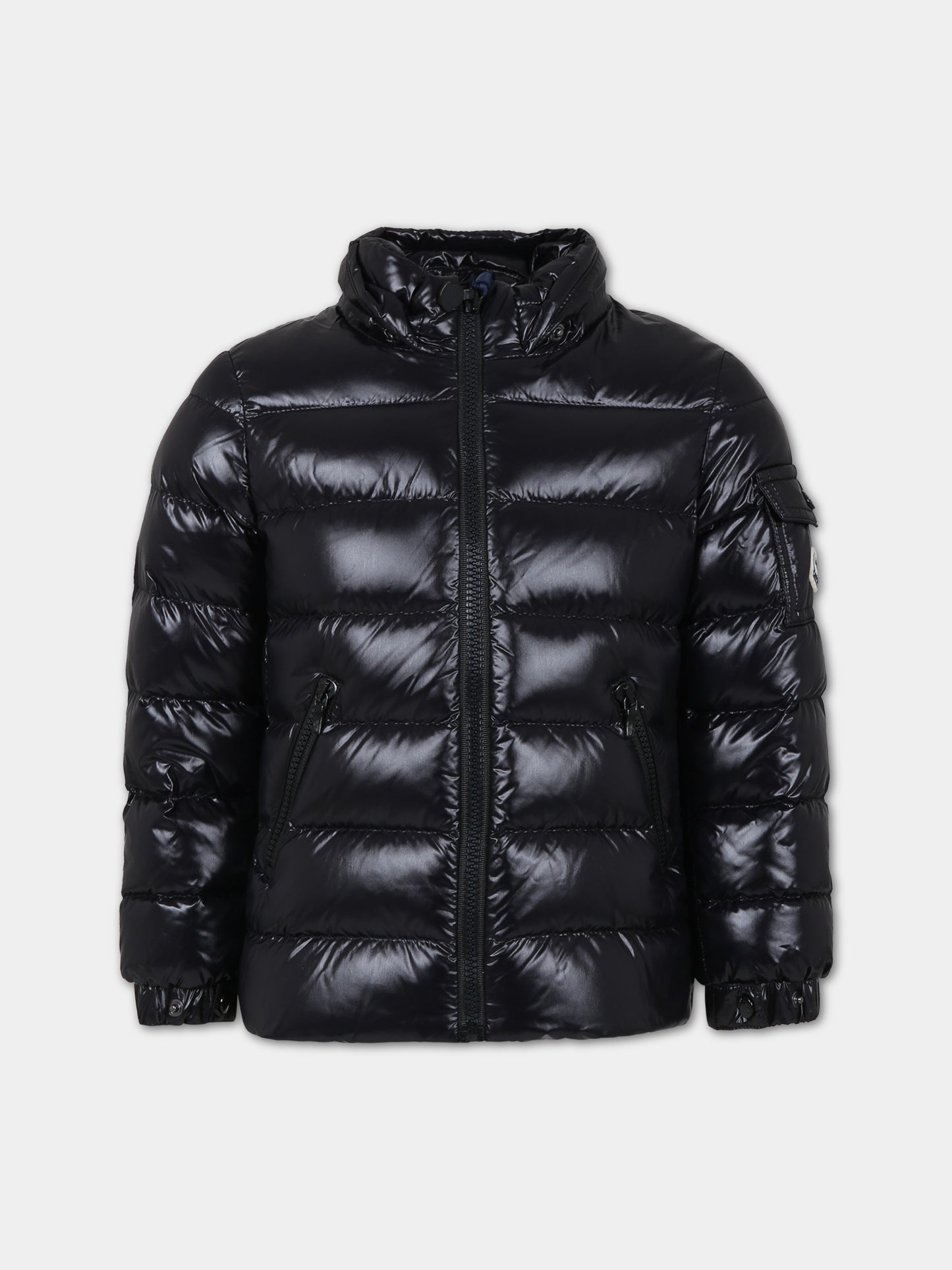 Piumino Bady nero per bambina con logo,Moncler Kids,J2954 1A52710 68950 999