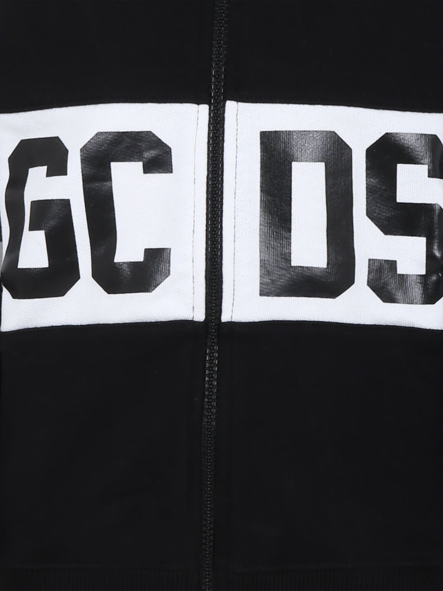 Felpa nera per bambini con logo,Gcds Kids,DNF004 LCA33 60100