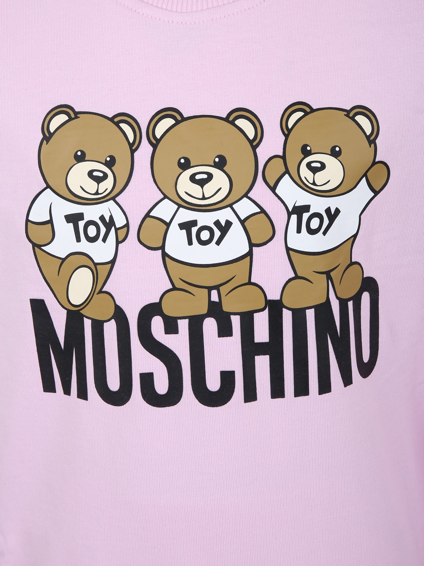 Completo rosa per bambina con Teddy Bears e logo,Moschino Kids,HUK03G LCA40 51684
