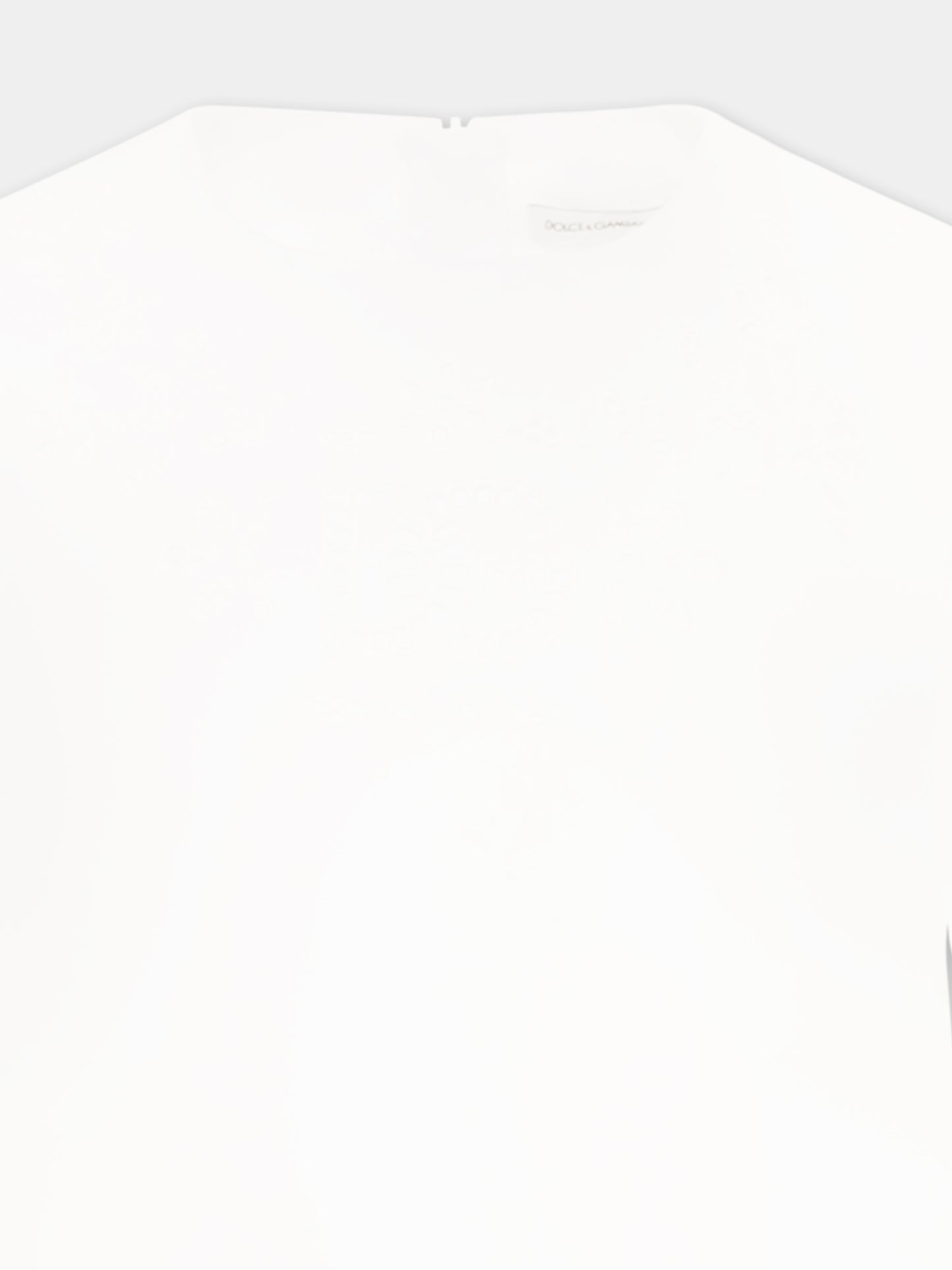 Robe blanche pour fille avec logo