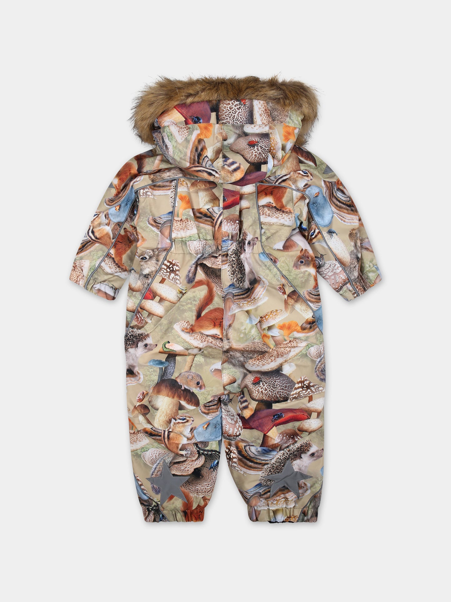 Tuta da neve multicolor per neonato con stampa e logo,Molo,5W23N104 6853