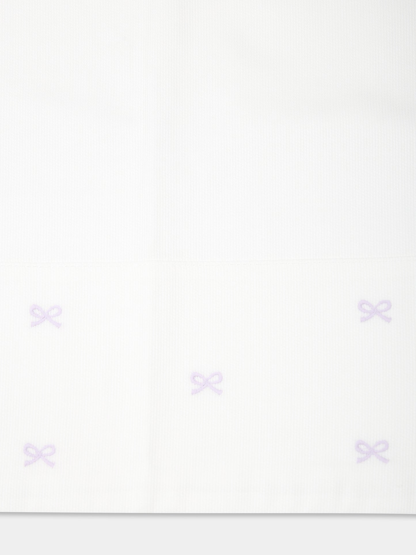 Set lenzuola bianche per neonata con fiocchi glicine,Little Bear,2041 LATTE/GLICINE