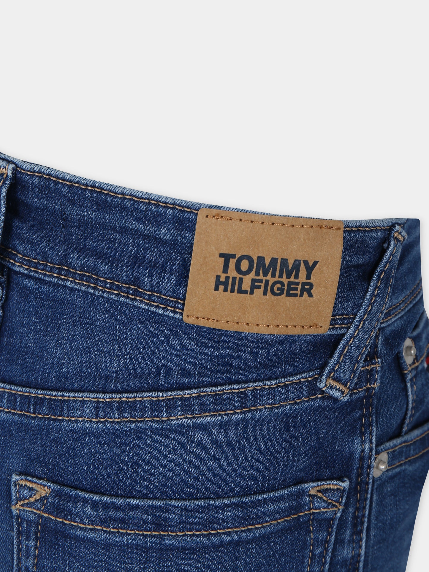 Jeans in denim per bambino con logo,Tommy Hilfiger Junior,23W KB0KB08465 1A8