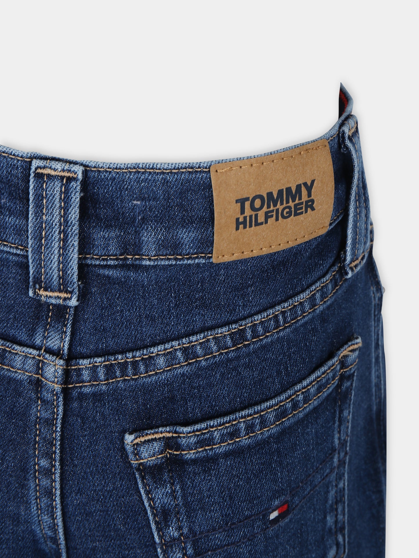 Jeans in denim per bambina con logo,Tommy Hilfiger Junior,23W KG0KG07536 1BJ