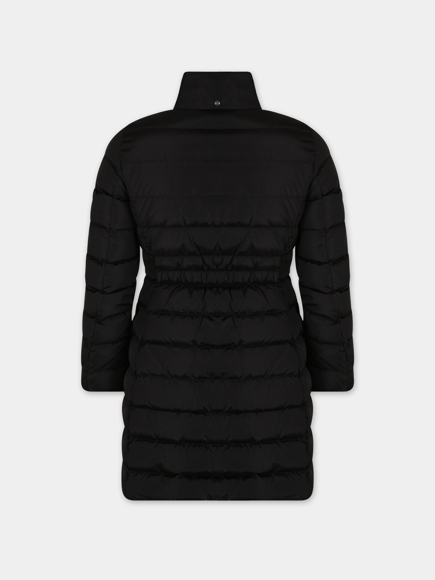 Piumino nero per bambina con iconico patch,Moncler Kids,J2954 1C50210 54155 999