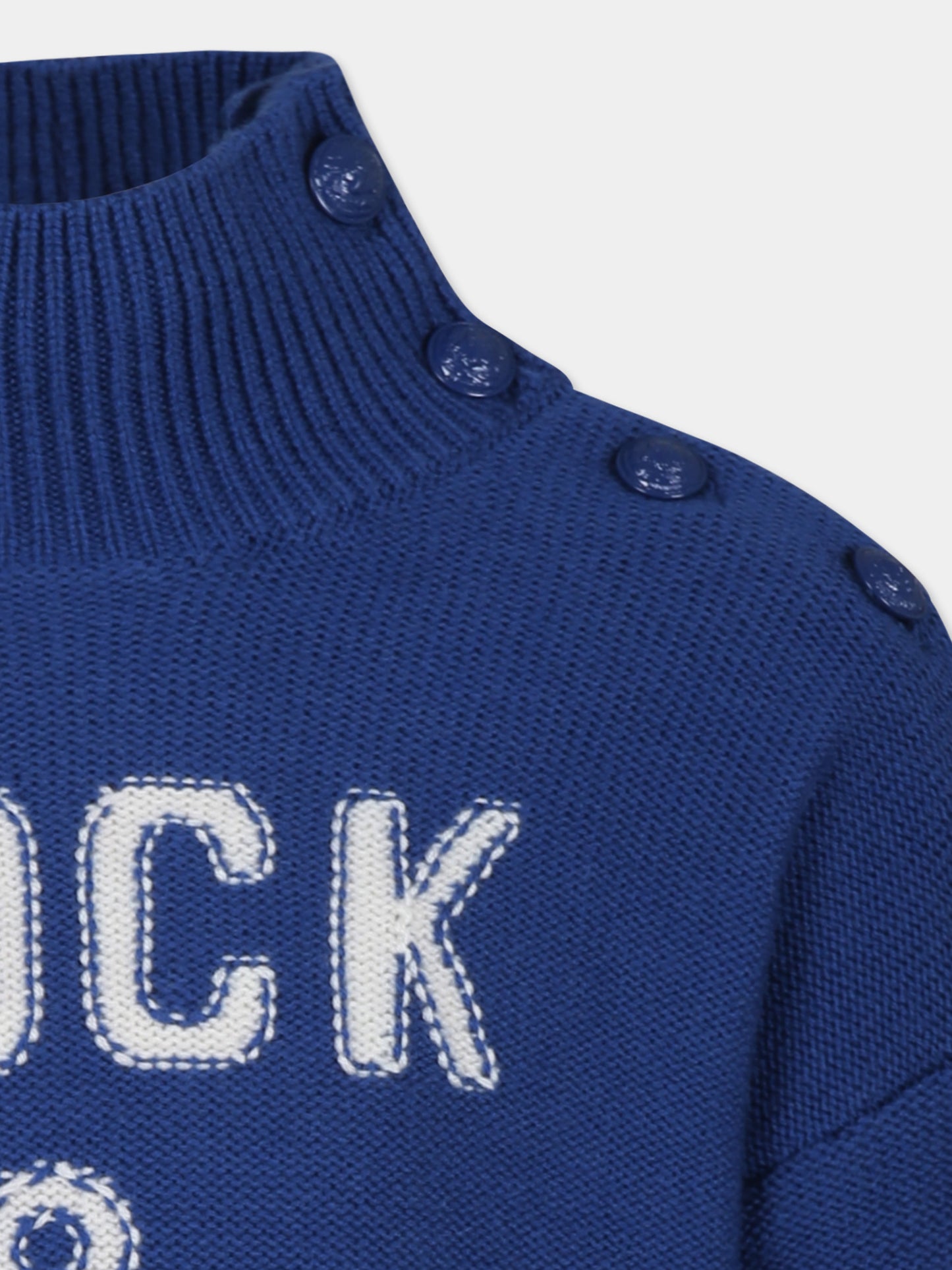 Maglione Rock & Roll azzurro per bambina,Zadig & Voltaire Kids,X60210 80M