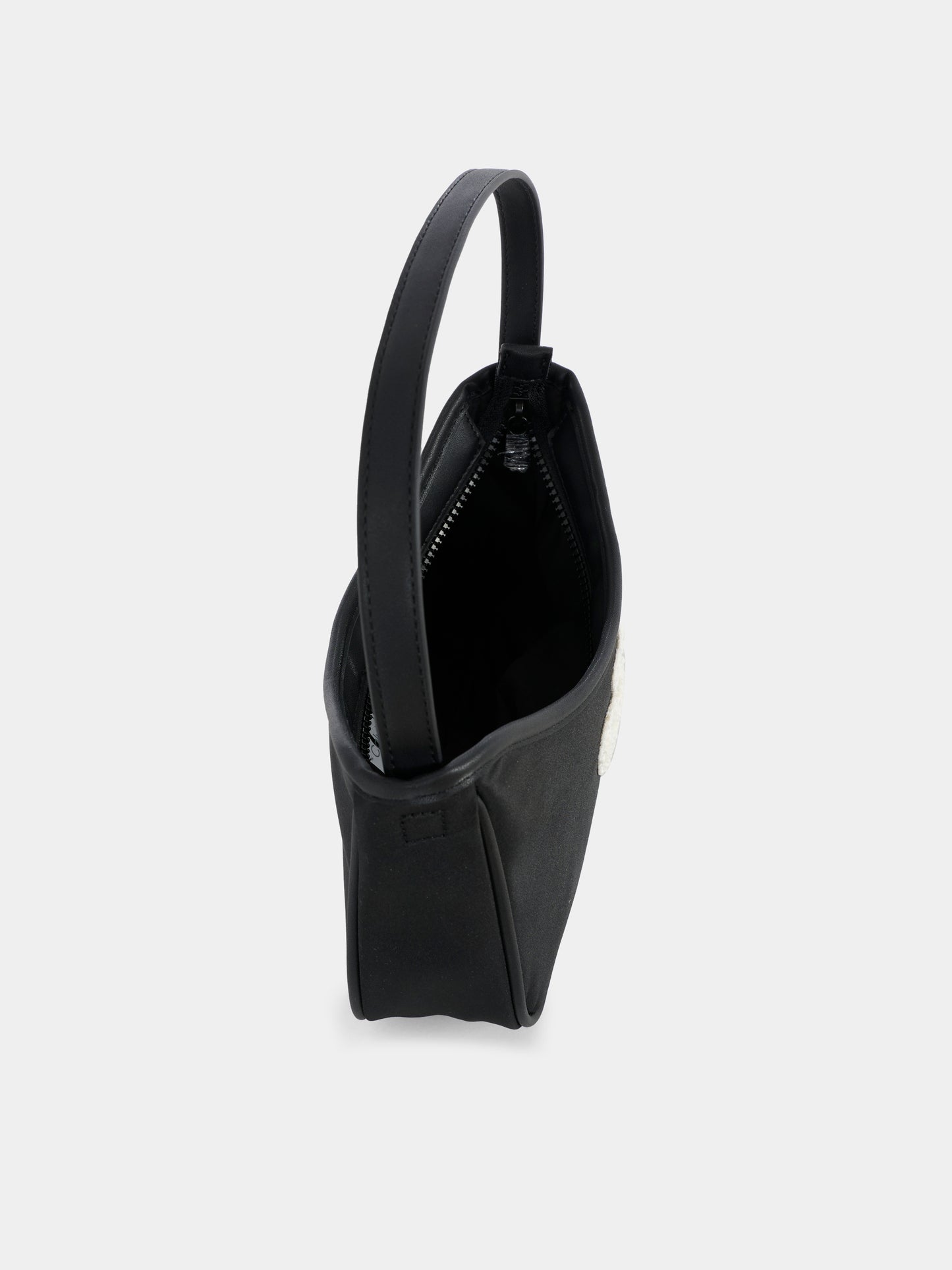 Borsa nera per bambina con monogramma,Calvin Klein Kids,IU0IU00684 BEH