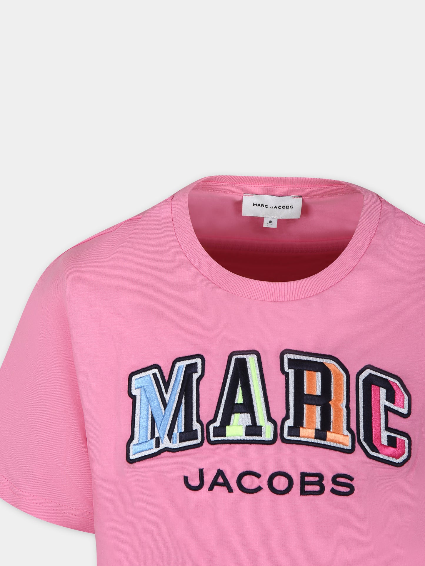 Vestito rosa per bambina con logo,Marc Jacobs,W12433 44G