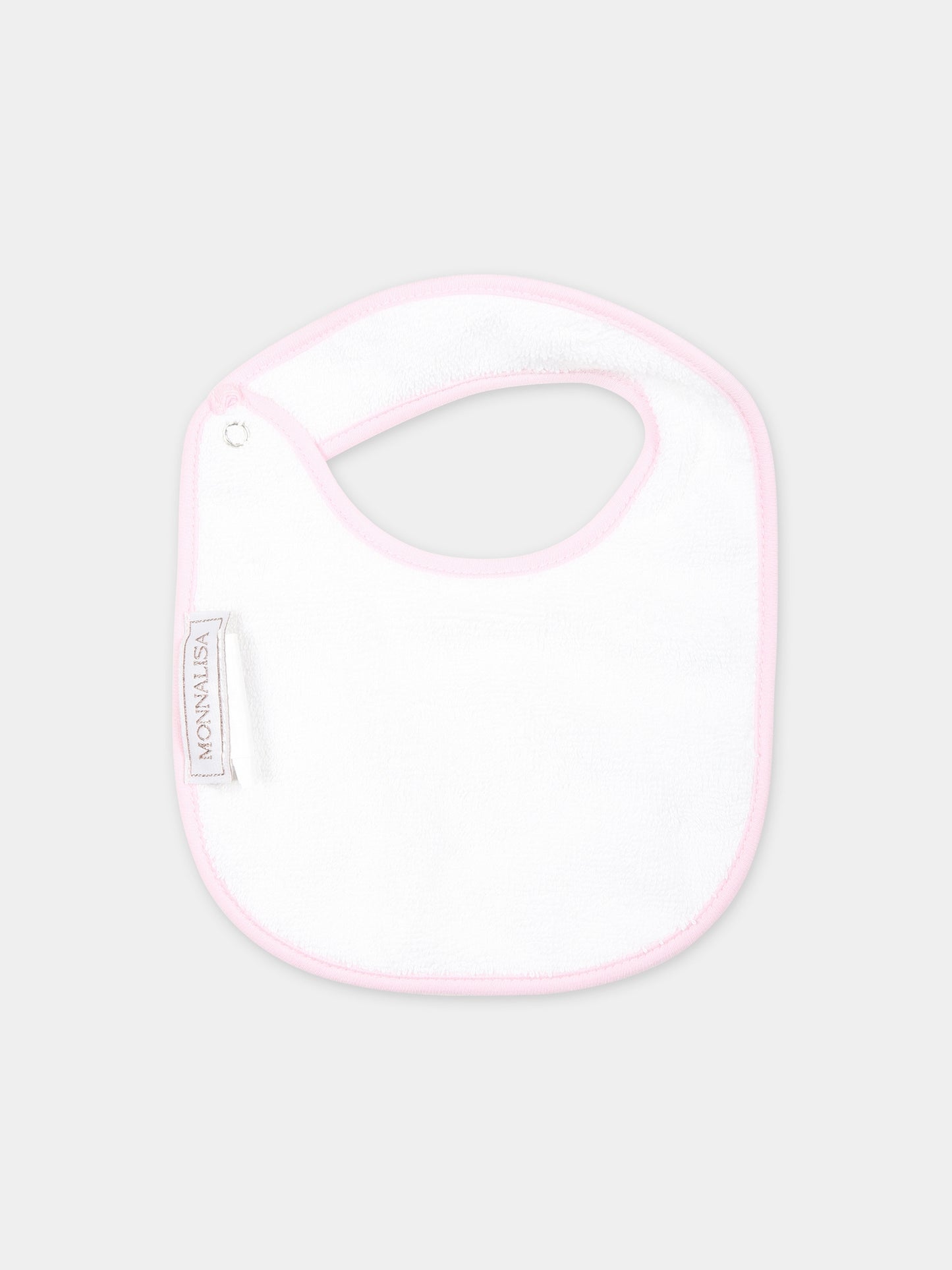 Set bianco per neonata con stampa fiori,Monnalisa,35C501 3000 0099