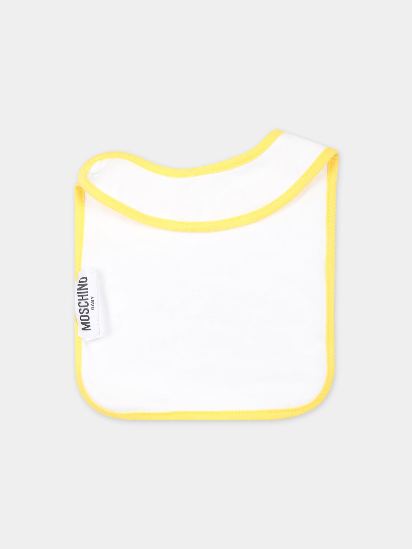 Set bianco per neonata con Teddy Bear e logo,Moschino Kids,MUY062 LAA33 50206