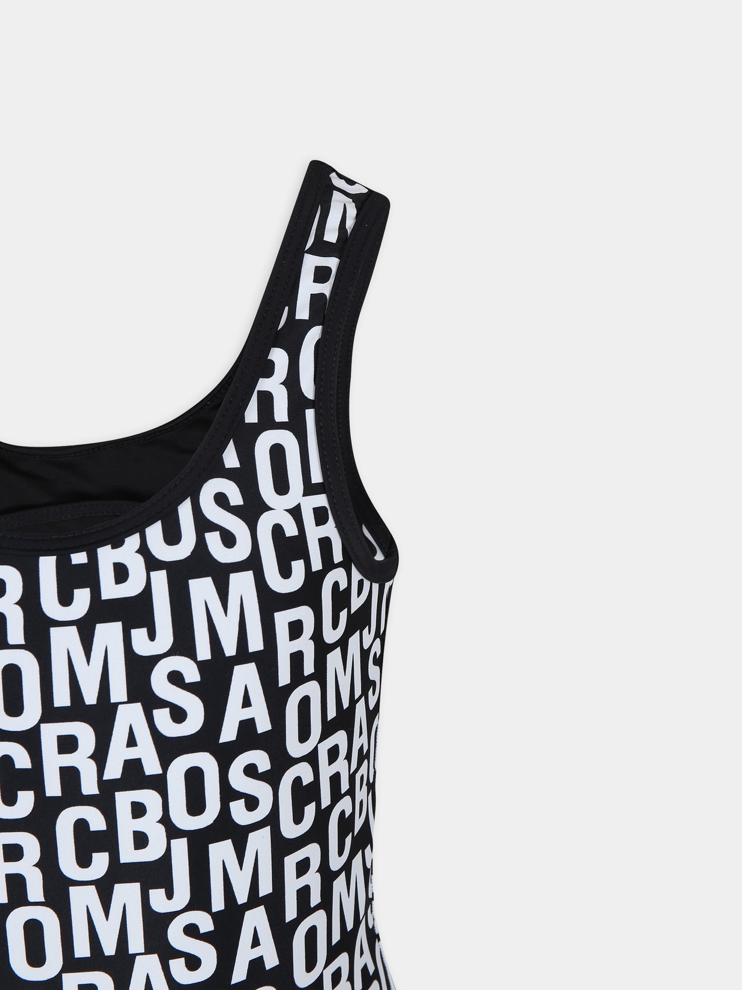 Costume intero nero per bambina con logo,Marc Jacobs,W60056 09B