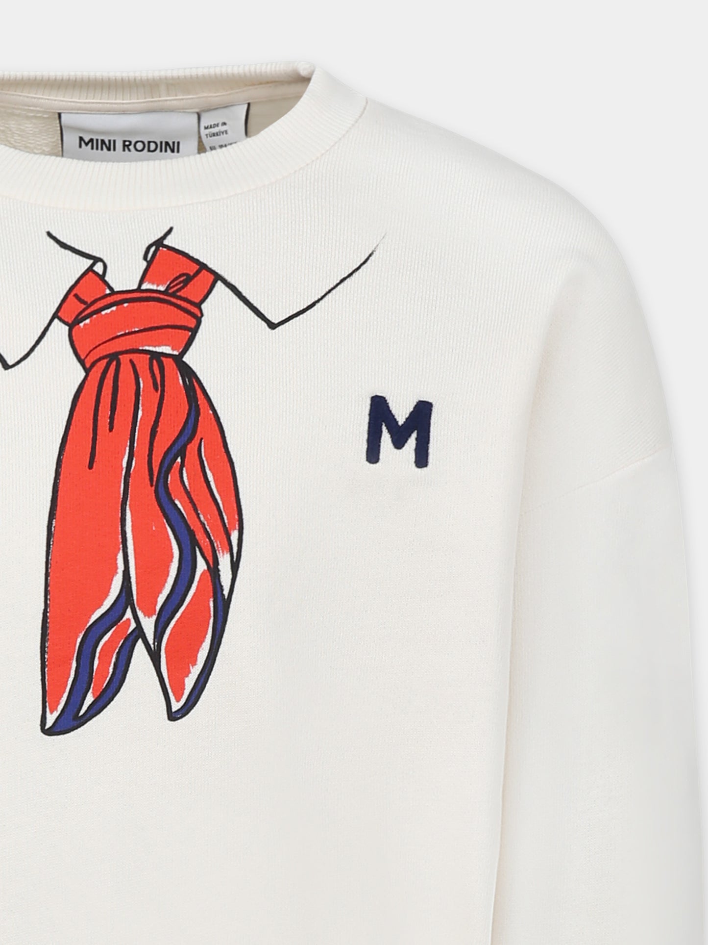 Sweat ivoire pour enfants avec imprimé foulard
