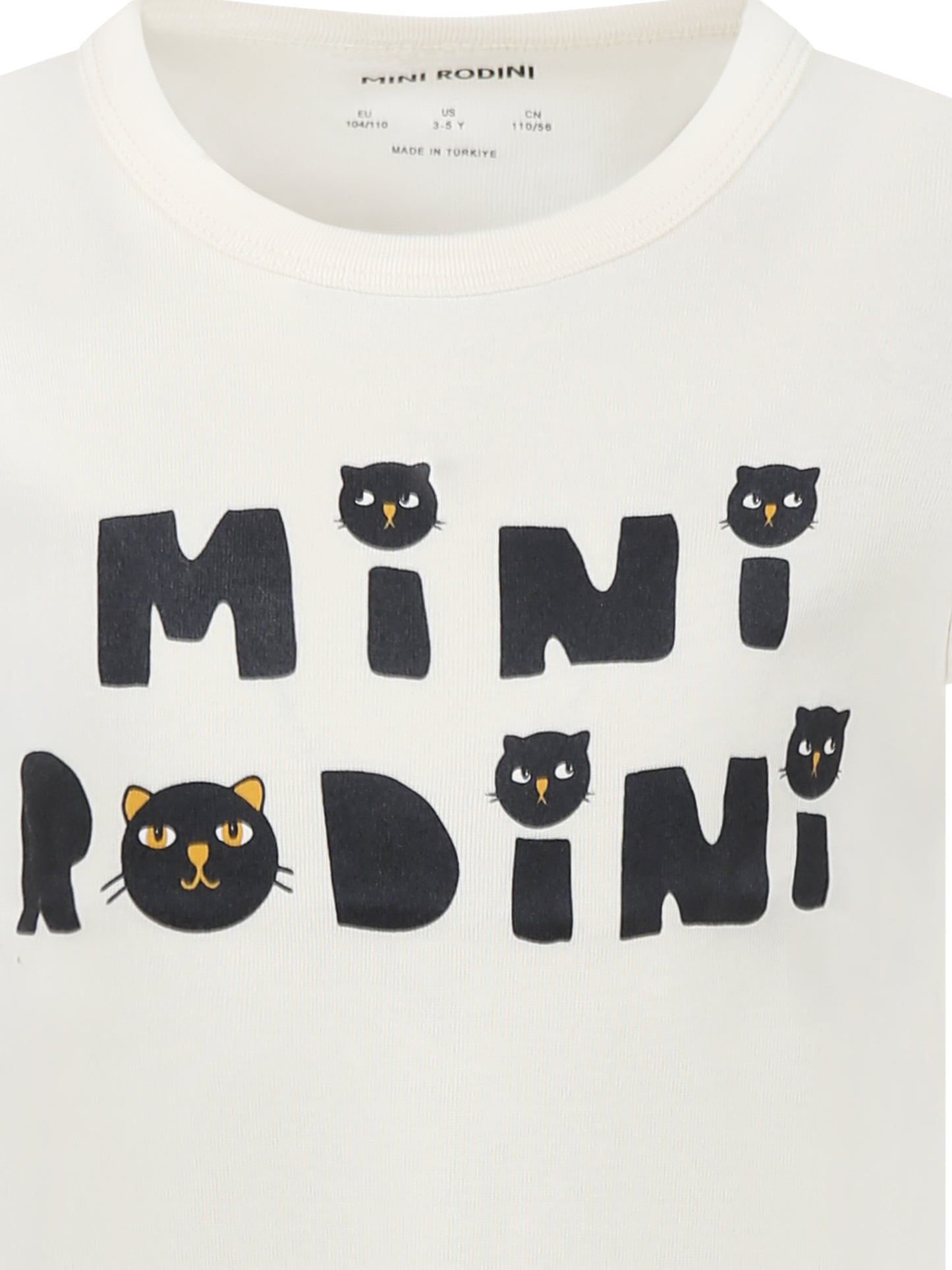 T-shirt ivoire pour enfants avec chats