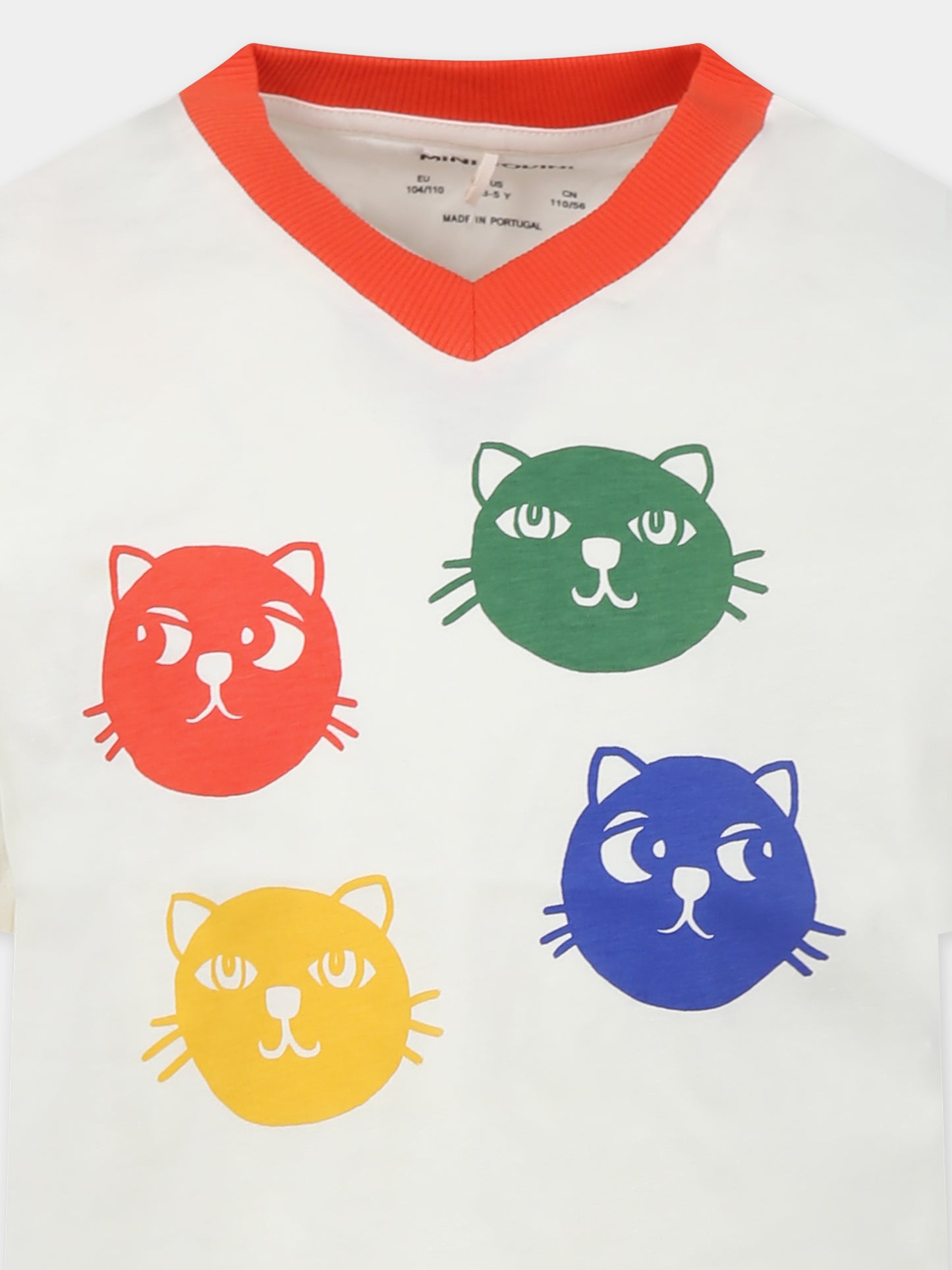 T-shirt ivoire pour enfants avec chats