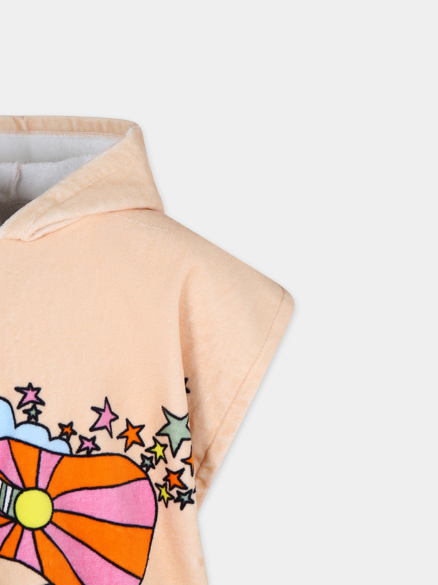 Accappatoio rosa per bambina con chitarra,Stella Mccartney Kids,TSCA00 Z0163 504