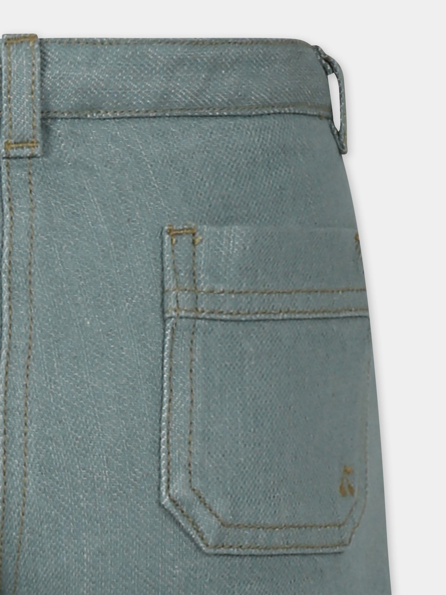 Short vert pour fille avec cerises