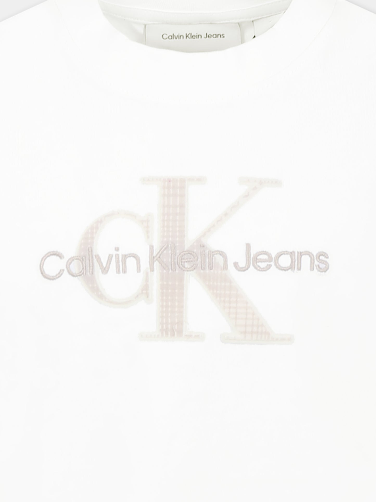 T-shirt bianca per bambina con logo,Calvin Klein Kids,24F CKIB0IB02359J IB0IB02359 YAF