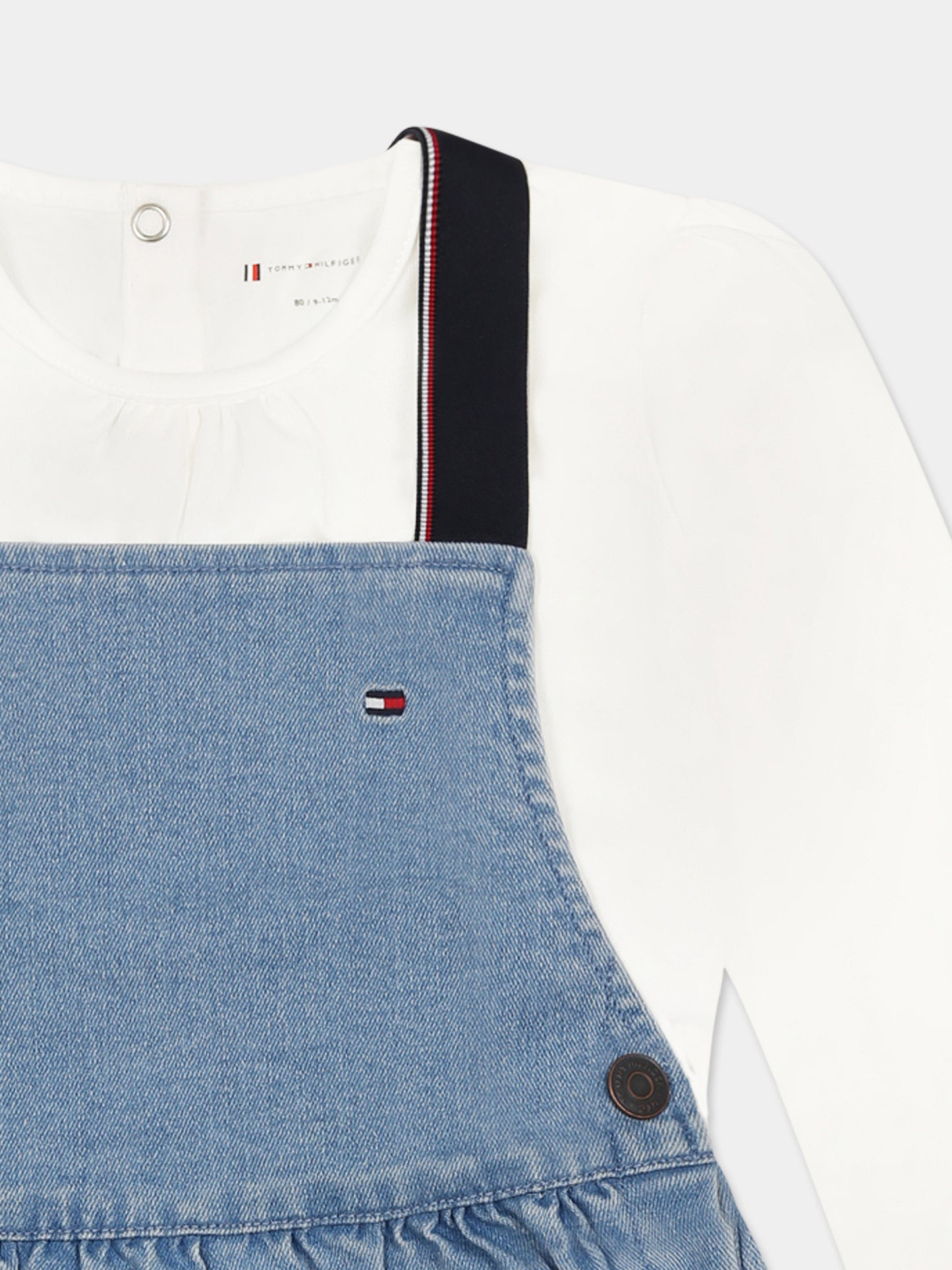 Ensemble multicolore pour bébé fille avec drapeau