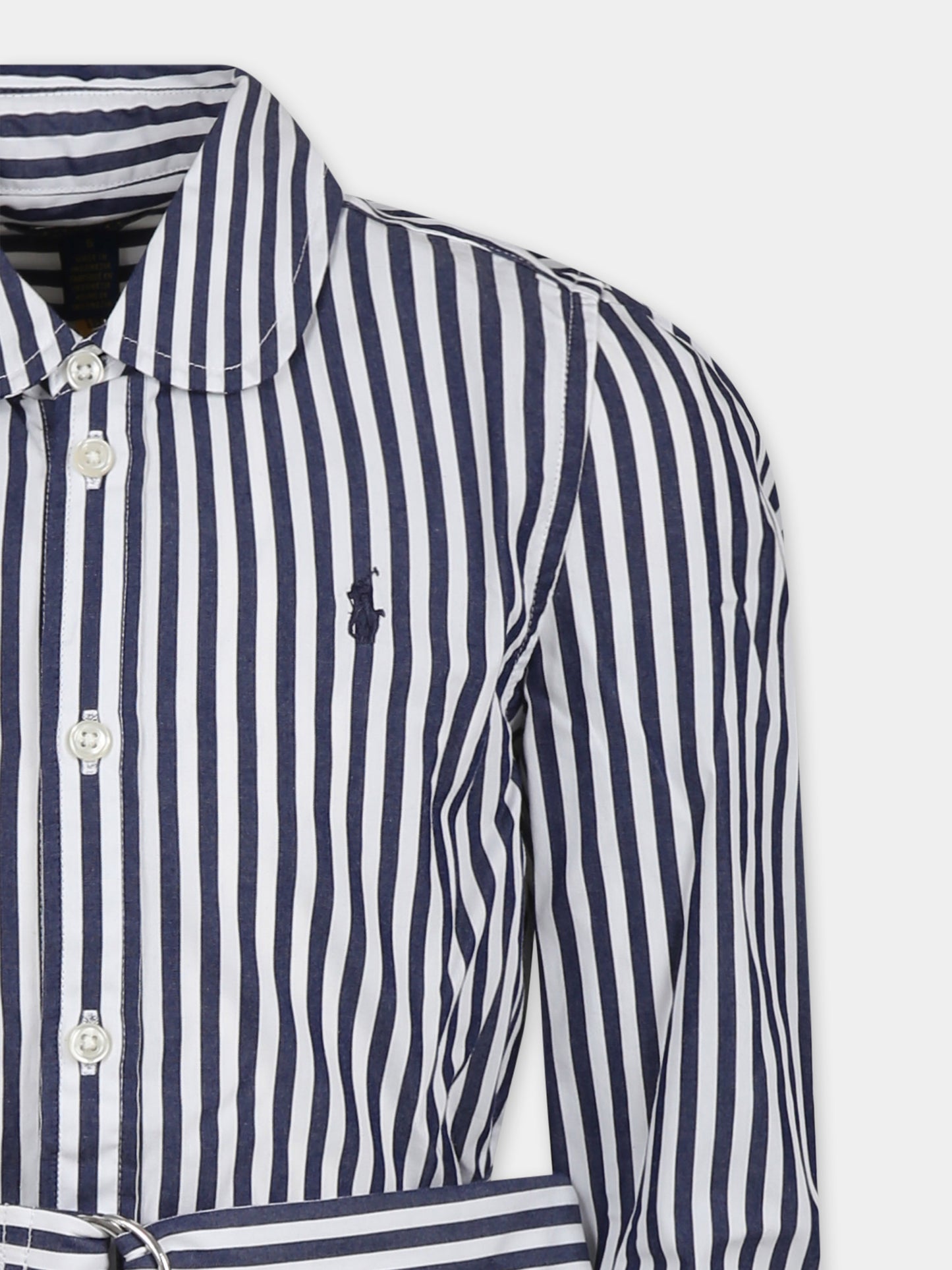 Robe bleue pour fille avce cheval