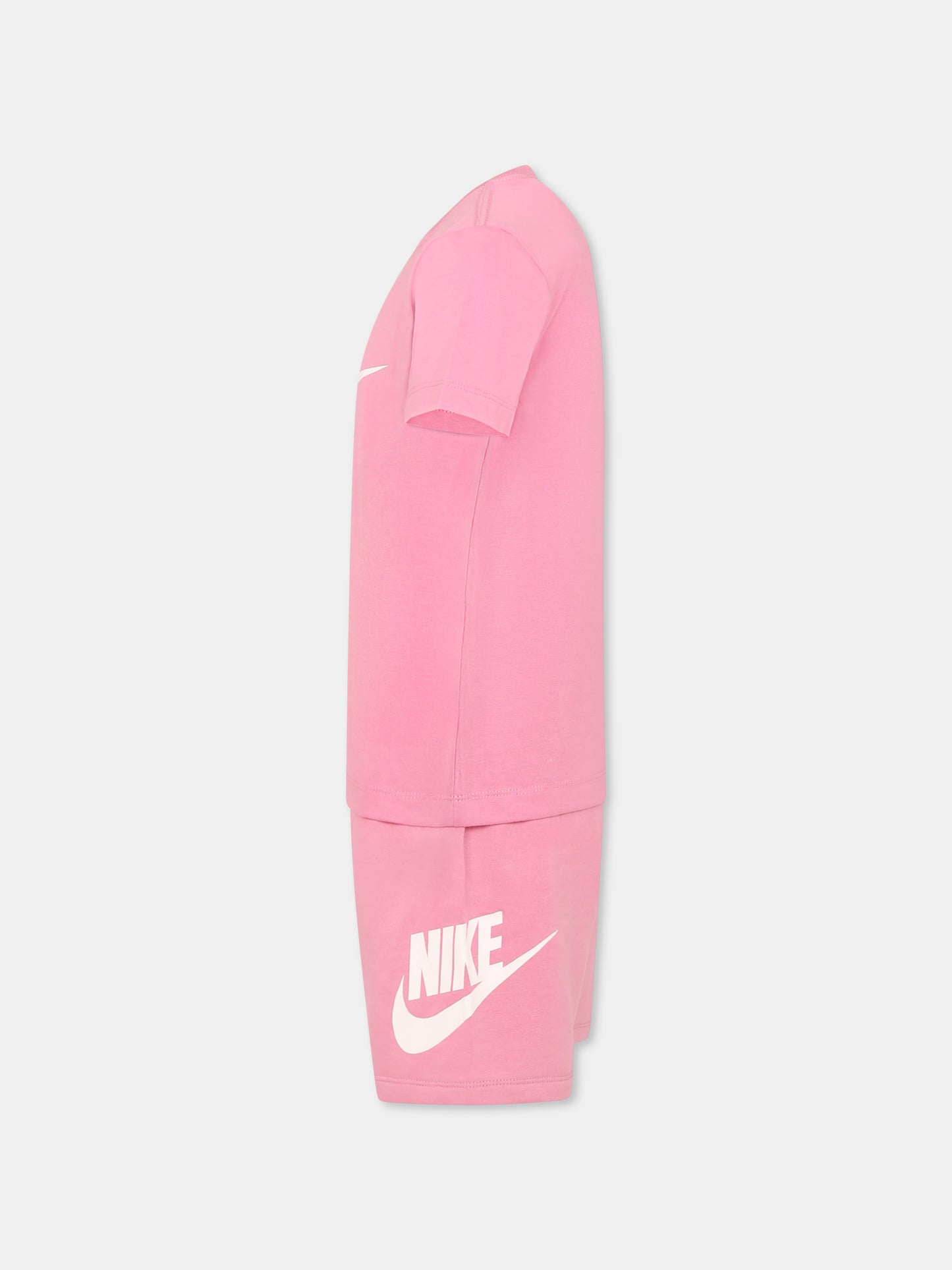 Completo rosa per bambina con logo,Nike,36L596 ACG
