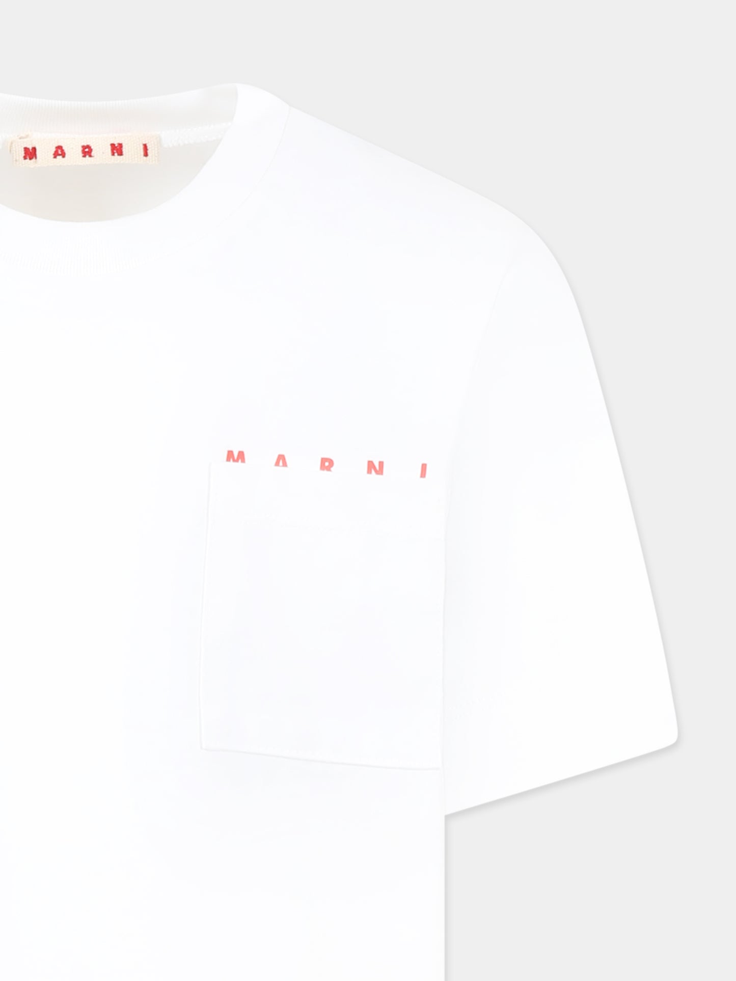 T-shirt blanc pour enfants avec logo
