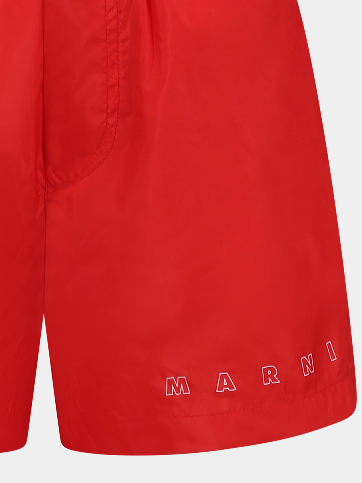 Boxer mare rossi per bambino con logo bianco,Marni Kids,M01379 M00SD MM24U 0M416