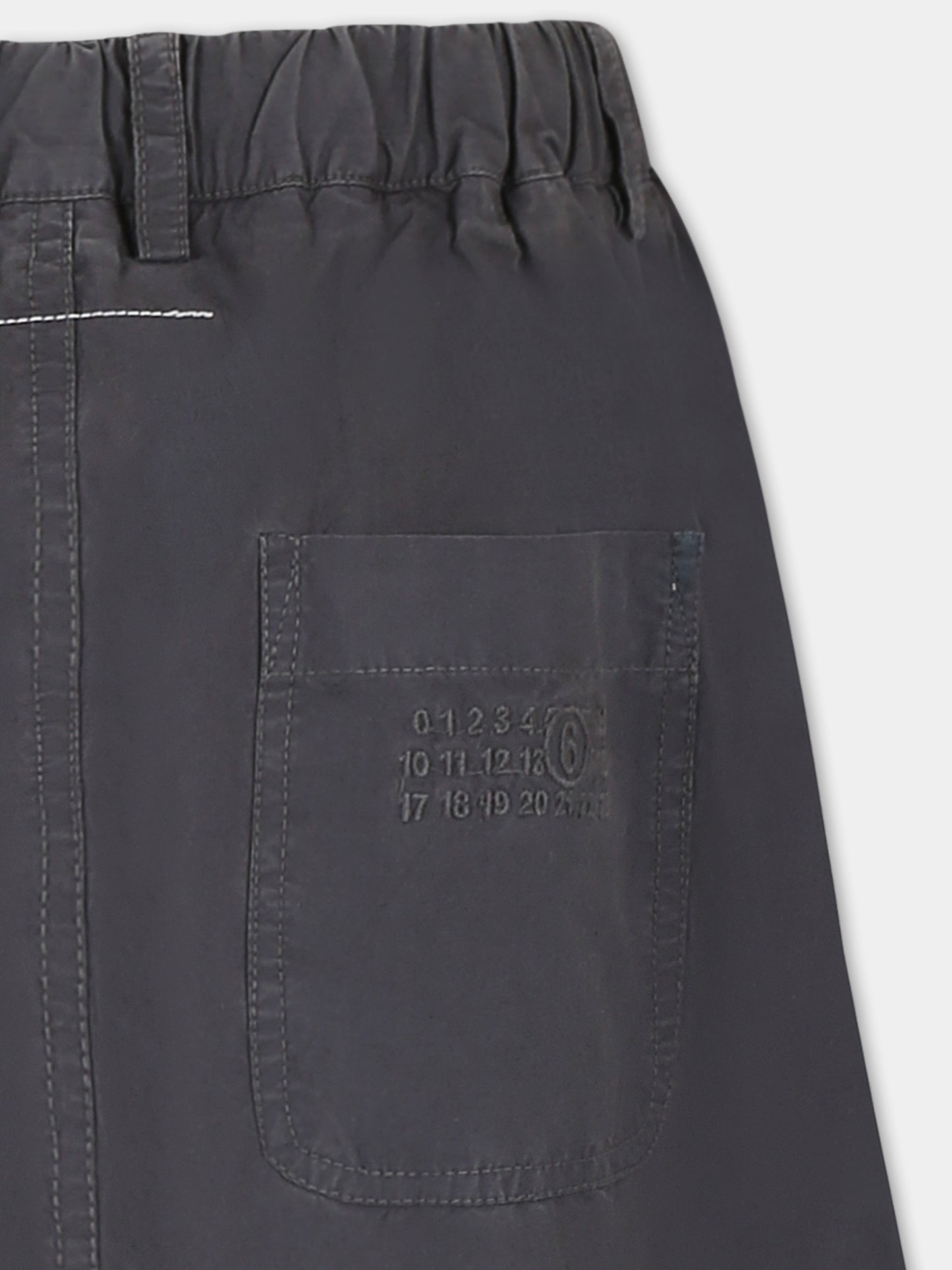 Pantalon gris pour enfants avec logo
