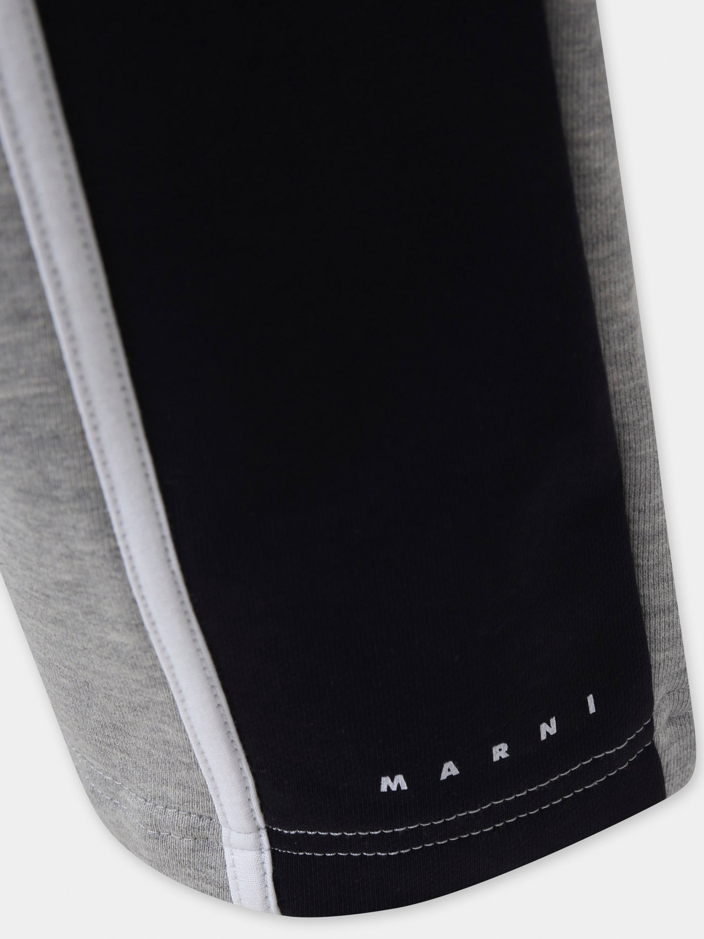 Short gris pour garçon avec logo