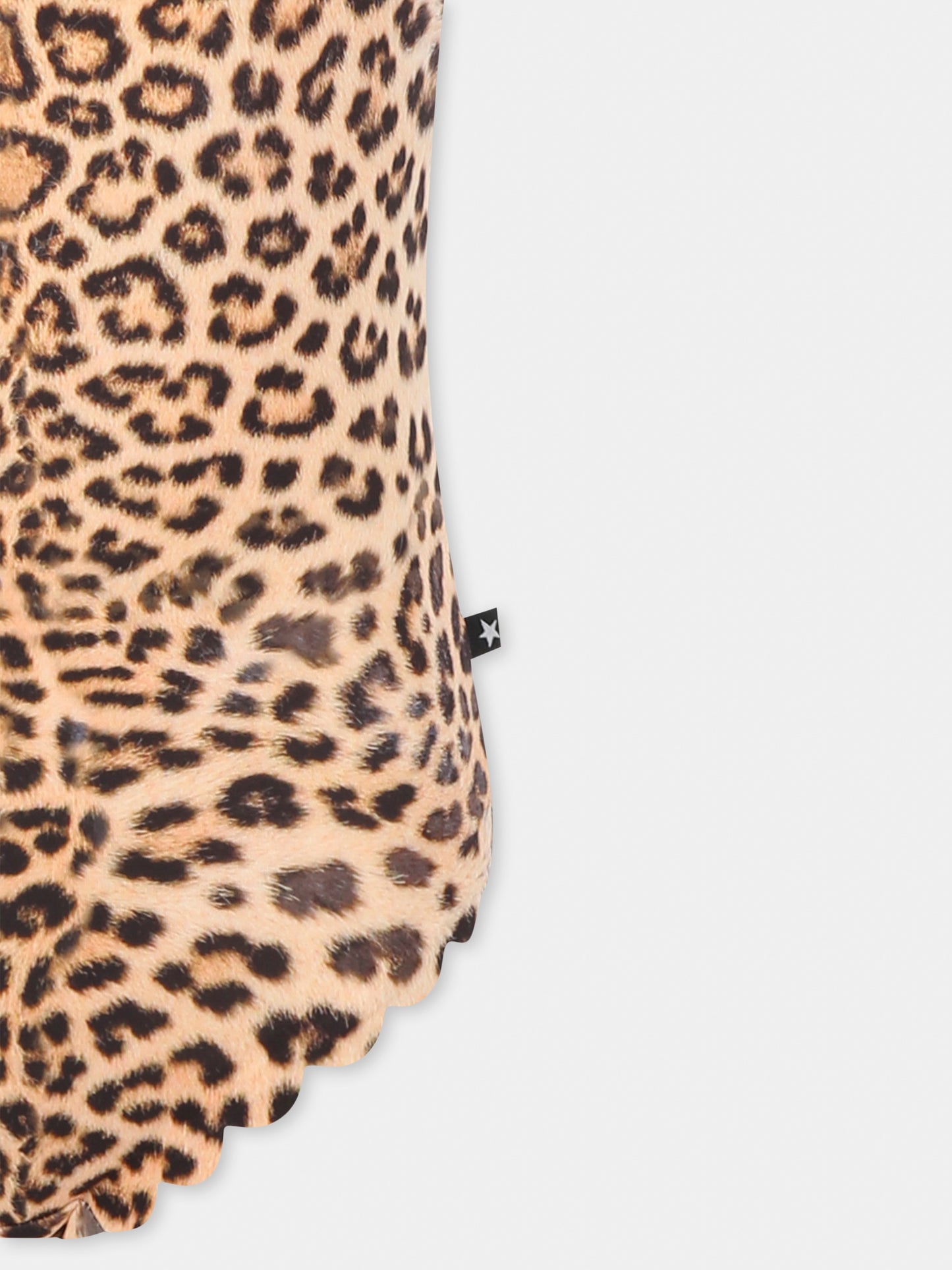 Maillot de bain marron pour fille avec imprimé tacheté