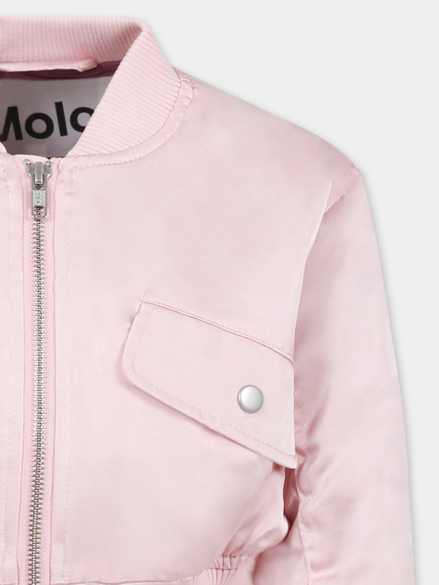 Bomber court rose pour fille