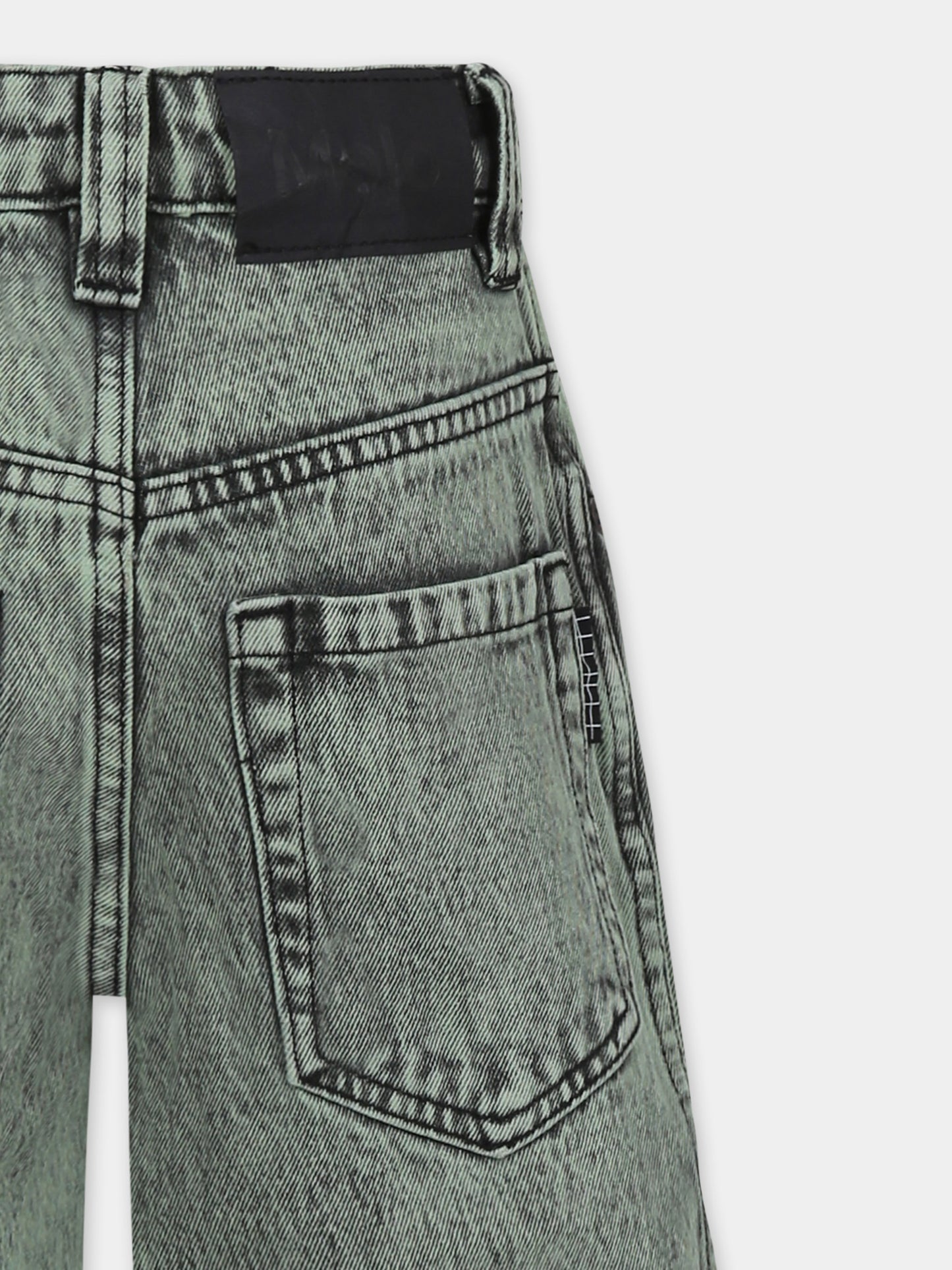 Jeans Art verde per bambini,Molo,6S25H106 5478