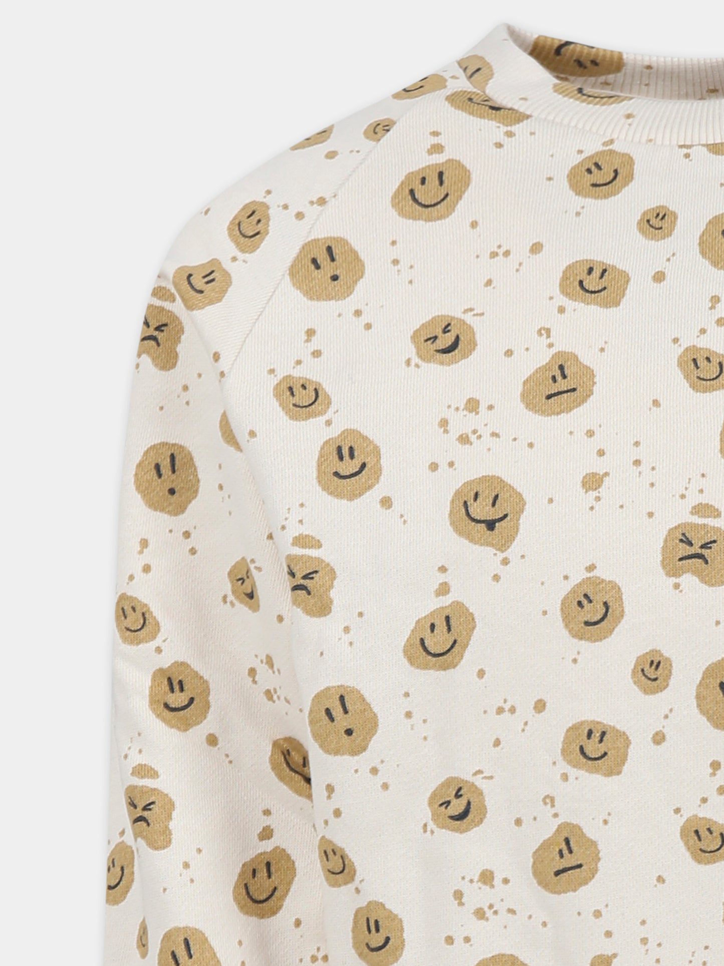 Felpa Disc avorio per bambini con smile,Molo,6S25J203 9303